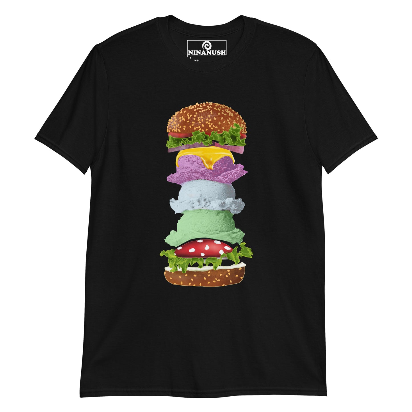 Ice Cream Mushroom Burger T-Shirt