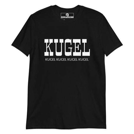 Black kugel t-shirt - Calling all kugel enthusiasts! This classic Jewish food t-shirt was made just for you. It's a Unisex kugel shirt that's designed for kugel lovers of all kinds. Noodle kugel, potato kugel, eat your favorite kugel in this everyday unique foodie t-shirt or give it as a funny gift for a fellow Ashkenazi food enthusiast. 