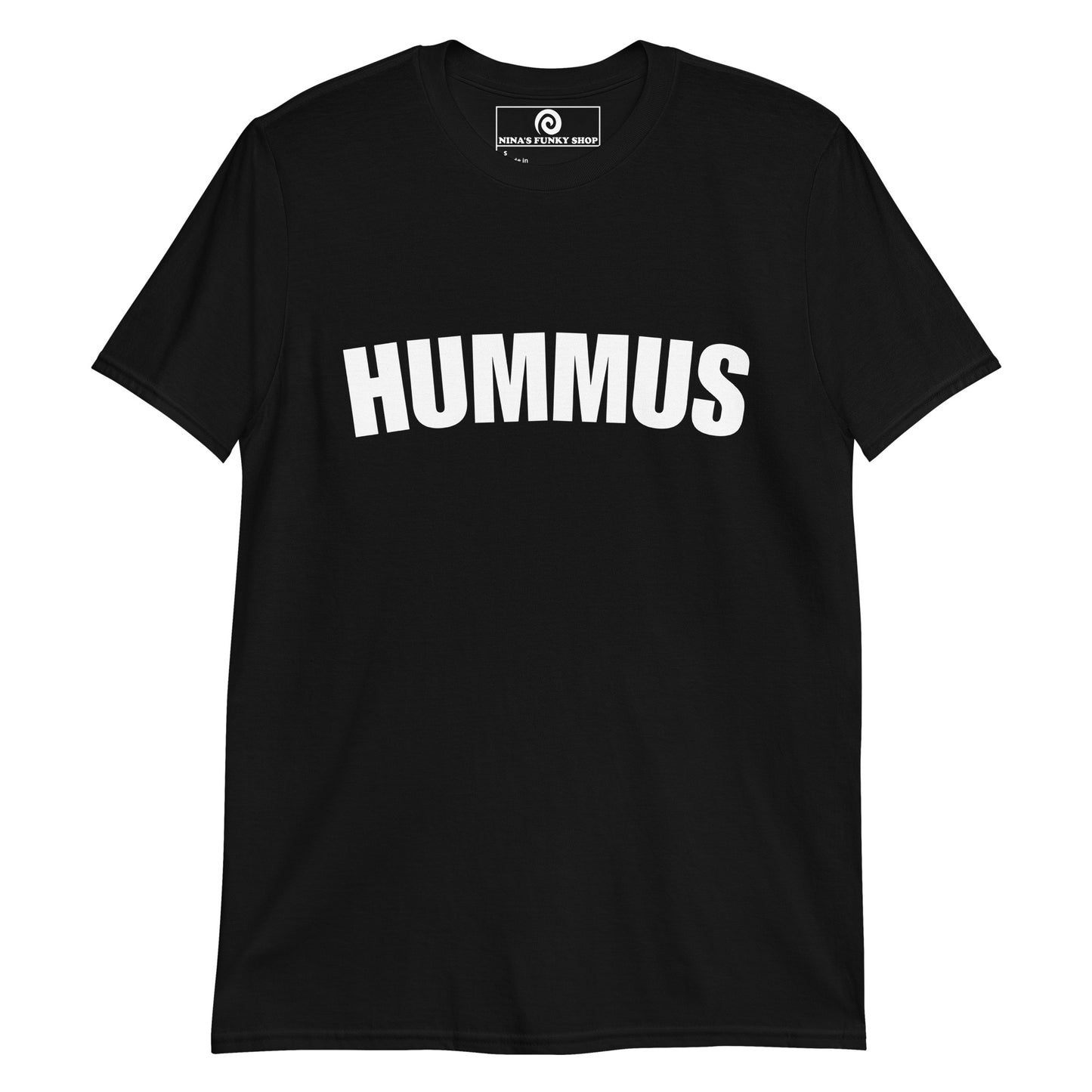 Black Hummus T-Shirt - Love Hummus? This Hummus T-Shirt is soft, comfortable and perfect for everyday streetwear. It's a classic cotton T-Shirt with a funny food design for hummus enthusiasts and foodies of all kinds. Stand out in our sarcastic graphic tees and funny foodie apparel. Designed by Nina and made just for you!