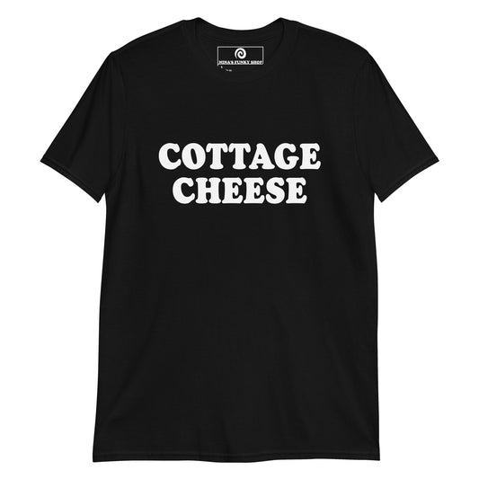 Black cottage cheese T-shirt