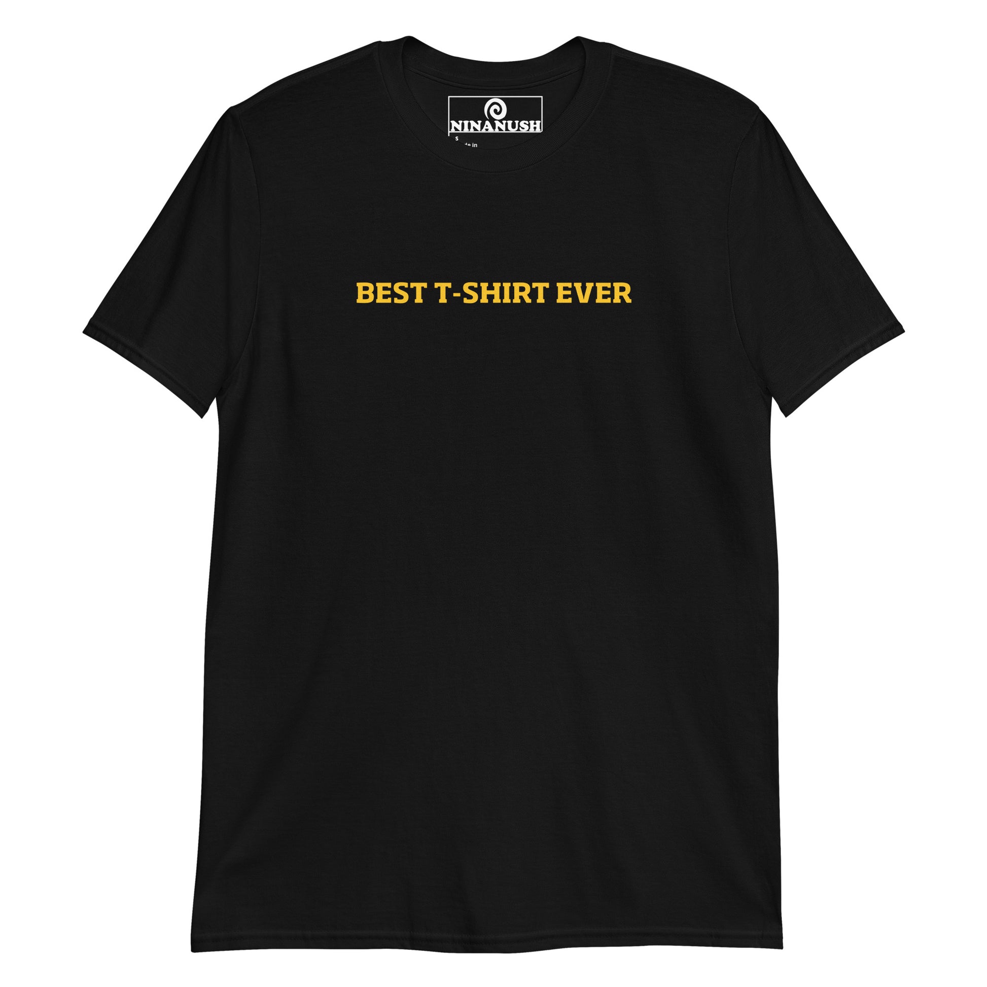 Black Best T-Shirt Ever T-Shirt - Our Best T-Shirt Ever Shirt is soft, comfortable and made just for you! It's a classic cotton tee with "Best t-shirt ever", expertly printed on the front. Our sarcastic t-shirt designs are perfect for everyday streetwear or a funny gift for a friend.