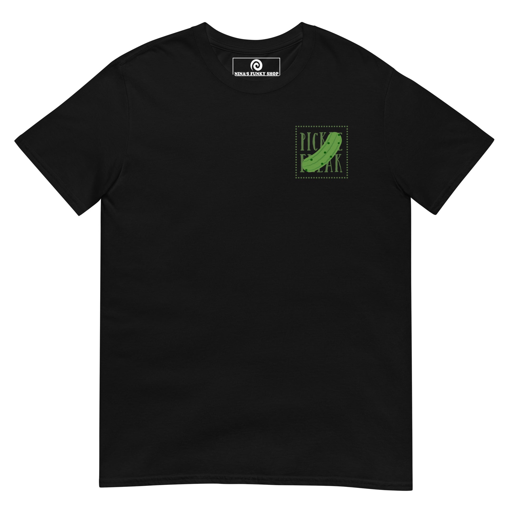 Black Pickle Shirt - Are you a pickle freak? Looking for a gift for a pickle enthusiast? Our Pickle Freak T-Shirt is soft and comfortable with a unique pickle design, expertly printed on the front. Eat pickles and make a statement in this pickle t-shirt for pickle lovers and beyond.