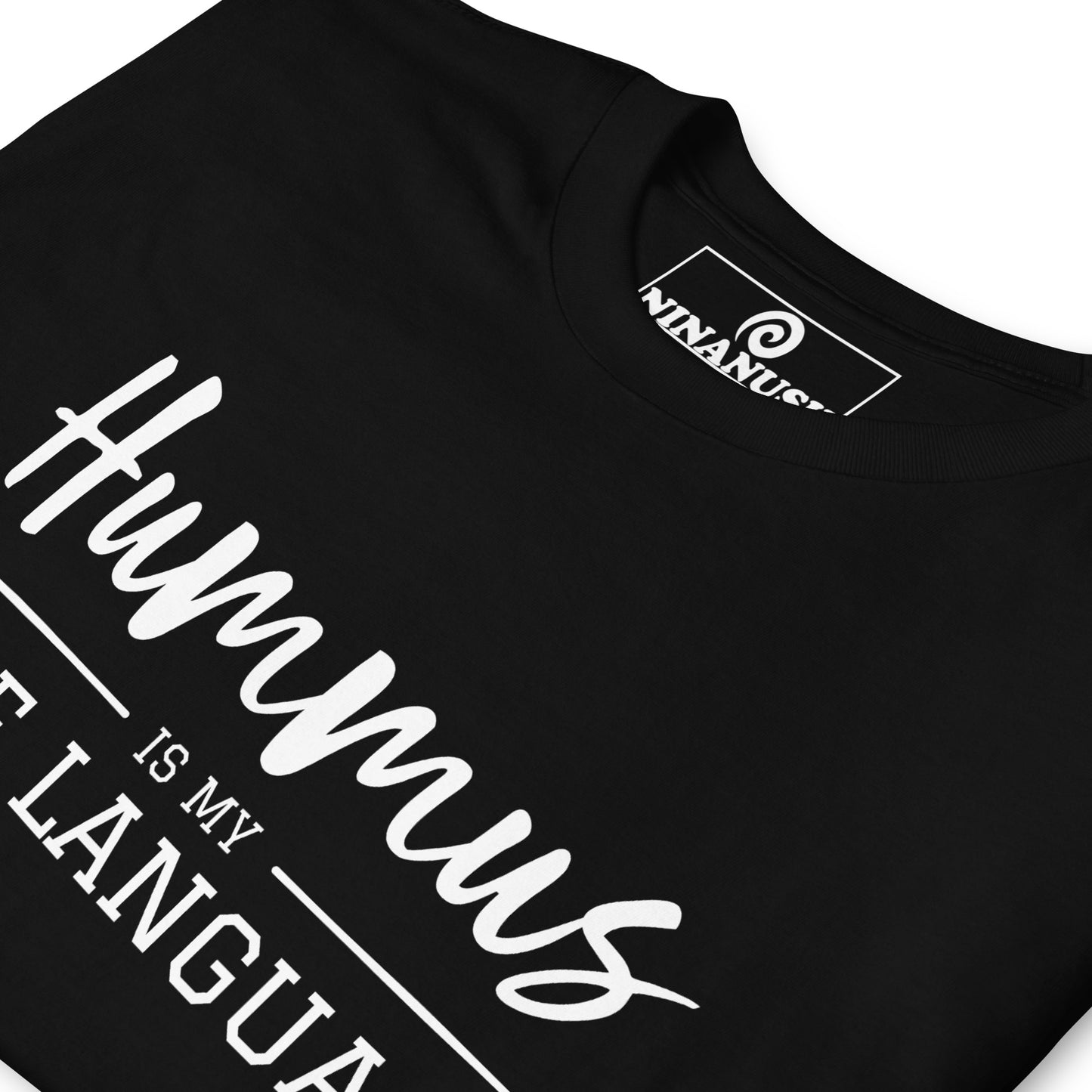 Black funny shirt for hummus lover - Show off your love for hummus with our sarcastic love language shirt. It's a classic cotton tee with a funny saying about hummus. A must-have shirt for hummus enthusiasts and a perfect unique gift for hummus lovers. Eat your favorite hummus in style and make a statement. This funny food shirt is sure to turn heads.