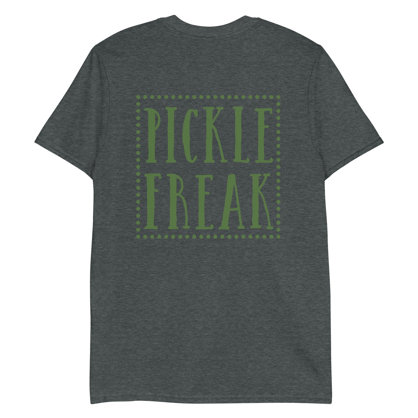 Dark Gray Pickle Shirt - Are you a pickle freak? Looking for a gift for a pickle enthusiast? Our Pickle Freak T-Shirt is soft and comfortable with a unique pickle design, expertly printed on the front. Eat pickles and make a statement in this pickle t-shirt for pickle lovers and beyond.