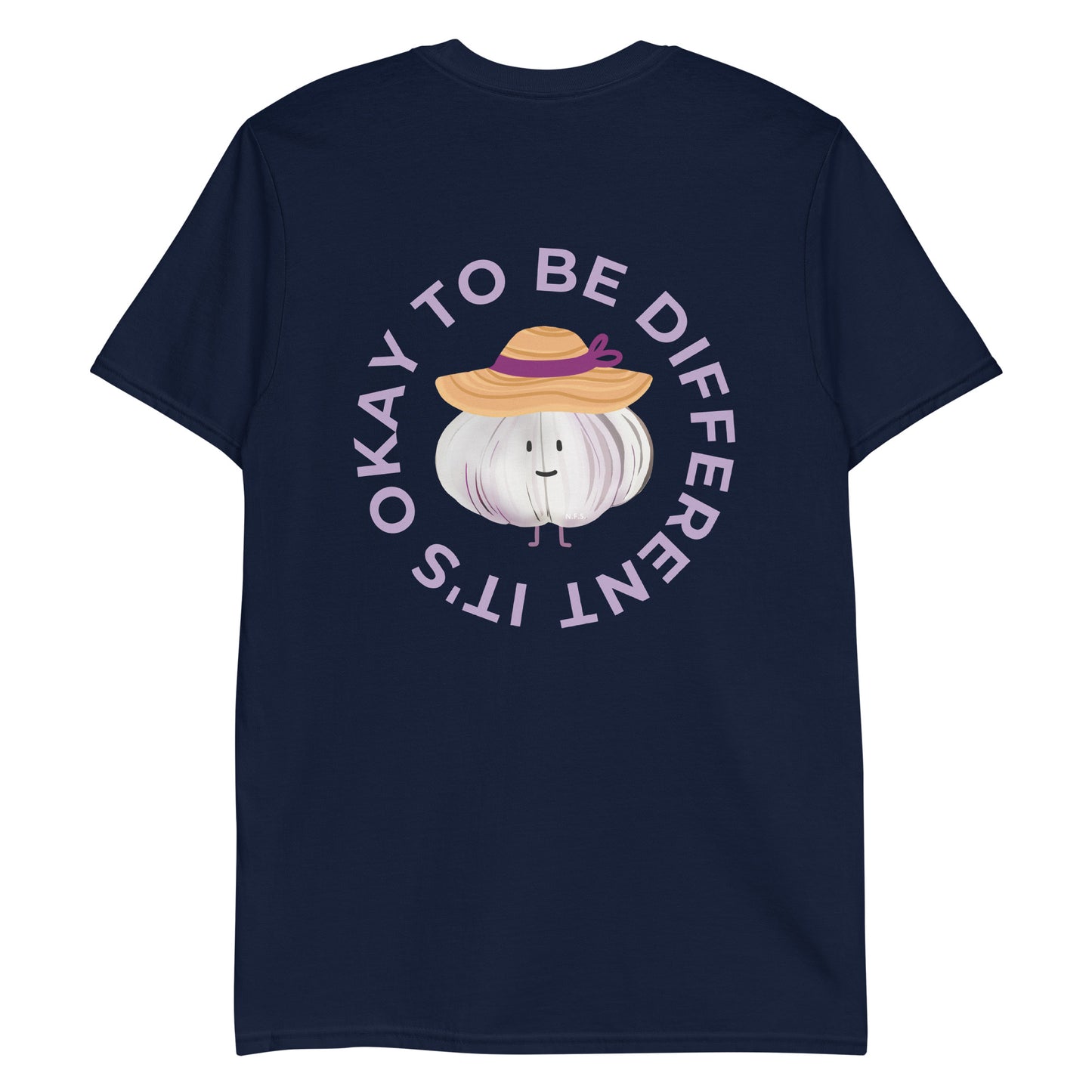 It's Okay To Be Different Garlic T-Shirt - Front & Back