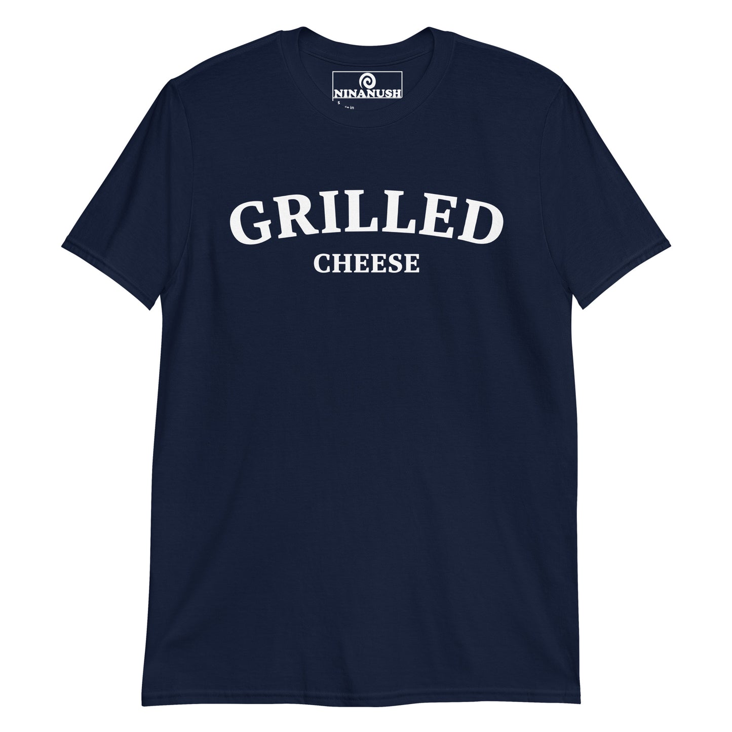 Navy grilled cheese sweatshirt - Calling all grilled cheese aficionados! This Unisex grilled cheese shirt is soft, comfortable, designed for foodies and made just for you. It's a funny college-style food shirt that is sure to stand out and make a statement. Eat grilled cheese in this everyday unique foodie t-shirt or a funny gift for a food lover.