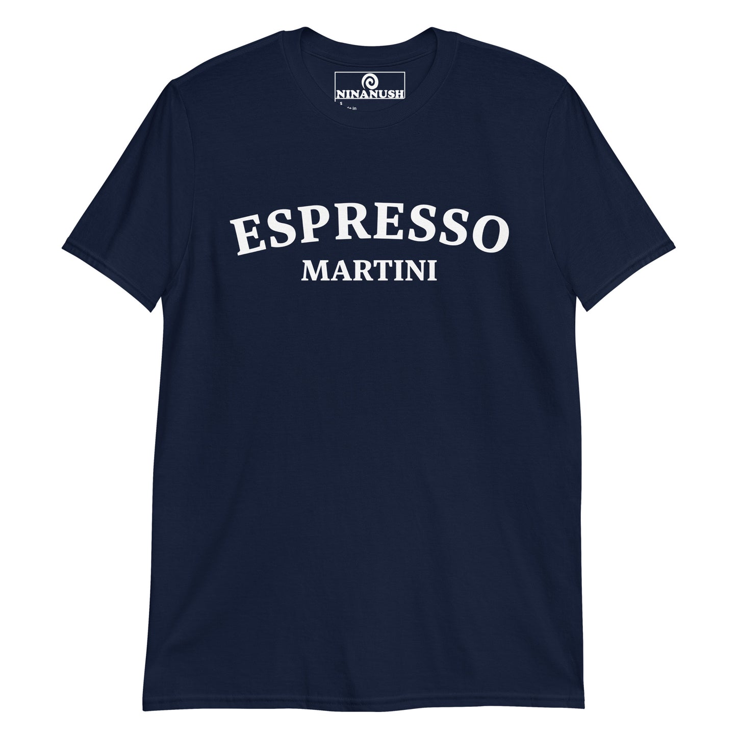 Navy espresso martini shirt - This espresso martini t-shirt is soft, comfortable and made just for you. It's the perfect shirt for cocktail lovers and funny gift for espresso martini enthusiasts. Stand out in this unique t-shirt for espresso martini lovers. Celebrate your favorite drinks and foods in our funny foodie clothing and accessories.