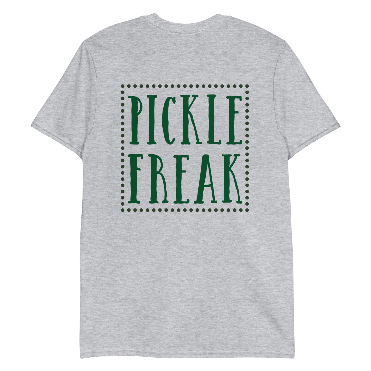 Gray Pickle Shirt - Are you a pickle freak? Looking for a gift for a pickle enthusiast? Our Pickle Freak T-Shirt is soft and comfortable with a unique pickle design, expertly printed on the front. Eat pickles and make a statement in this pickle t-shirt for pickle lovers and beyond.