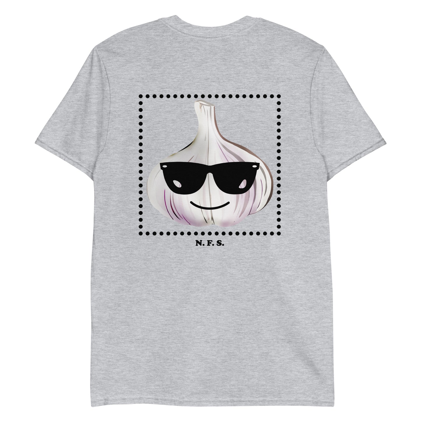 Gray Garlic T-Shirt - Our Cool Garlic T-Shirt is soft, comfortable and expertly printed just for you. It's a classic cotton tee with a funny garlic design. The perfect tee for garlic lovers and beyond.