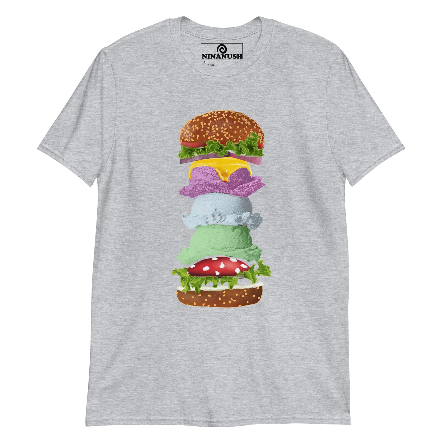 Ice Cream Mushroom Burger T-Shirt