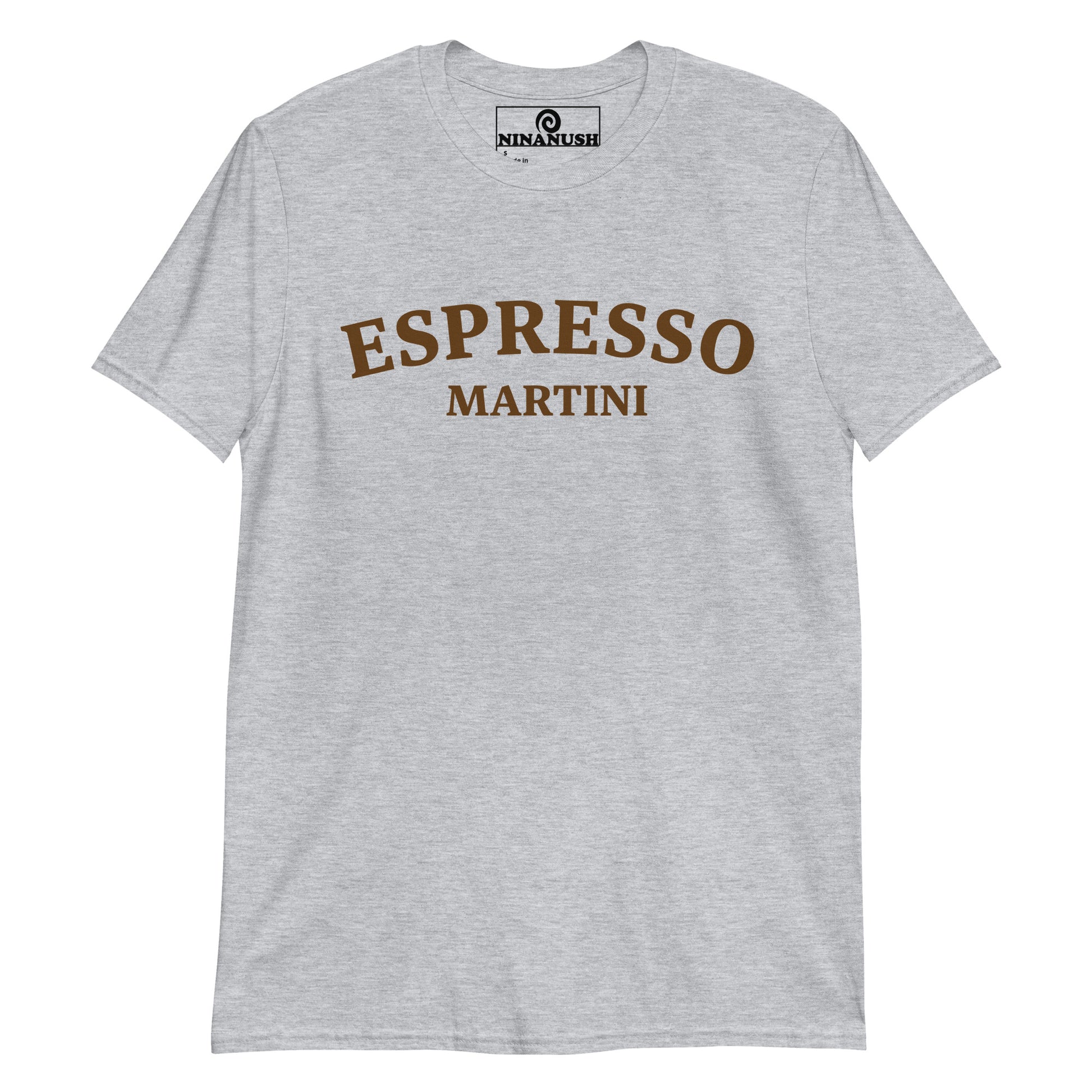 Light gray espresso martini shirt - This espresso martini t-shirt is soft, comfortable and made just for you. It's the perfect shirt for cocktail lovers and funny gift for espresso martini enthusiasts. Stand out in this unique t-shirt for espresso martini lovers. Celebrate your favorite drinks and foods in our funny foodie clothing and accessories.