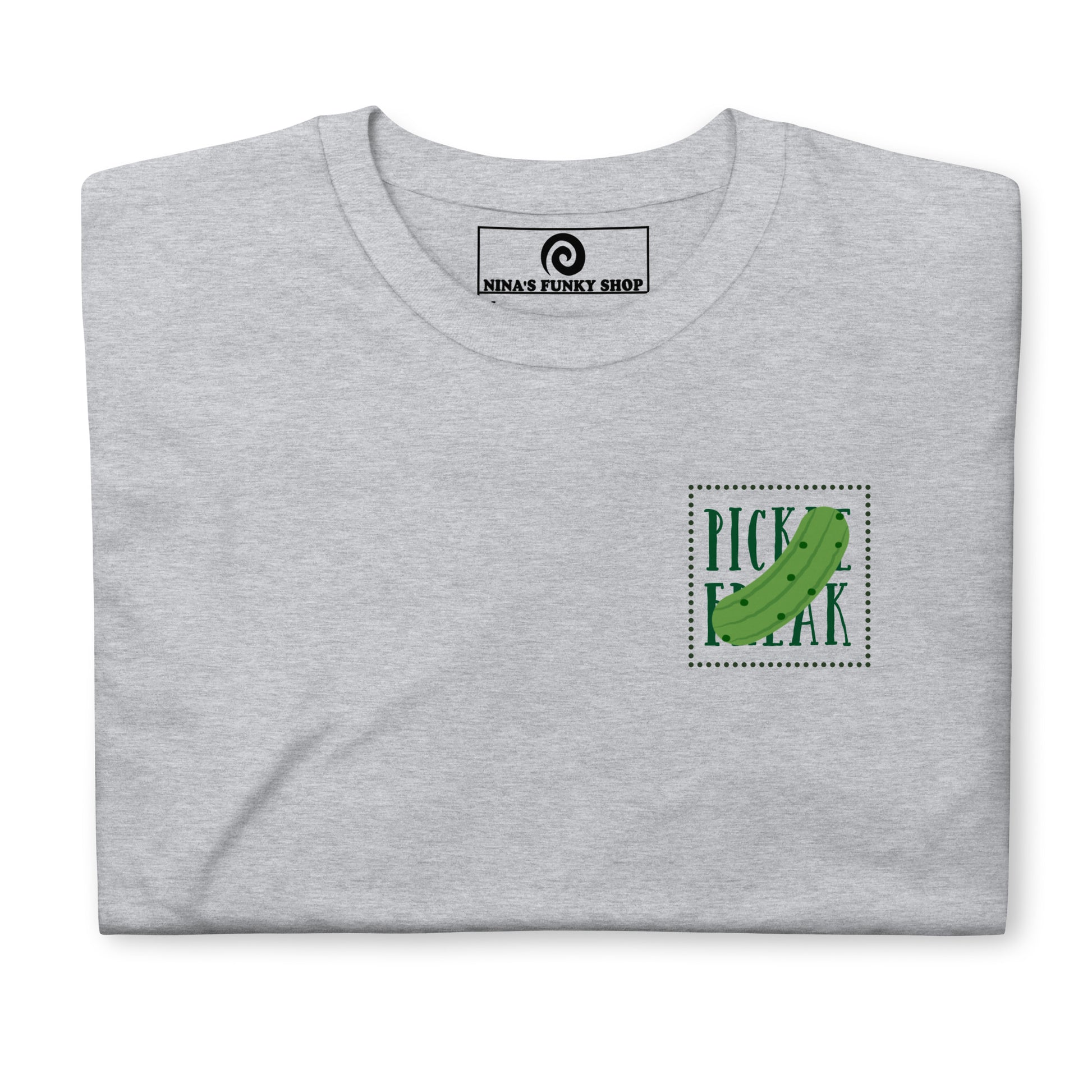 Light Gray Pickle Shirt - Are you a pickle freak? Looking for a gift for a pickle enthusiast? Our Pickle Freak T-Shirt is soft and comfortable with a unique pickle design, expertly printed on the front. Eat pickles and make a statement in this pickle t-shirt for pickle lovers and beyond.