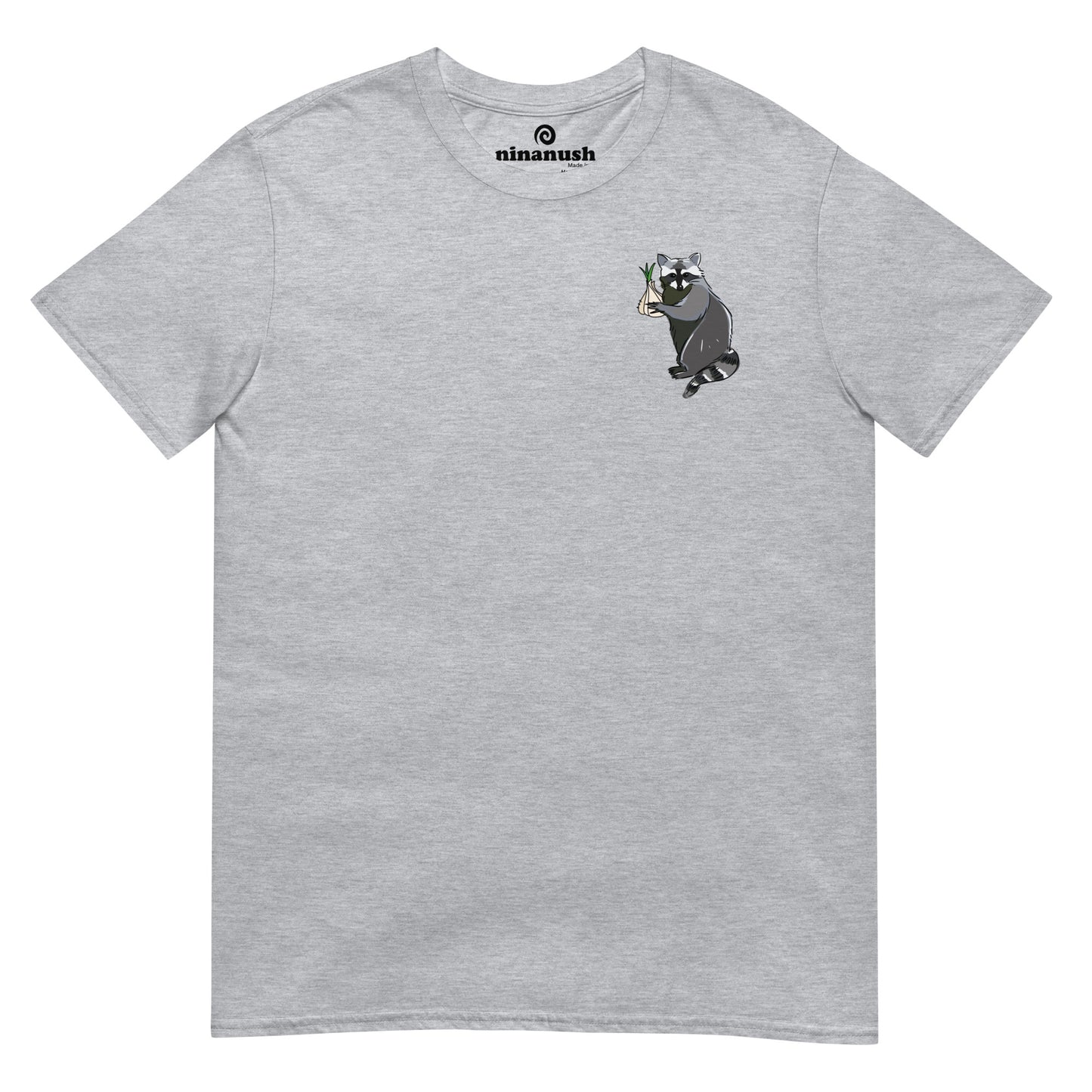 Raccoon Garlic Garden T-Shirt