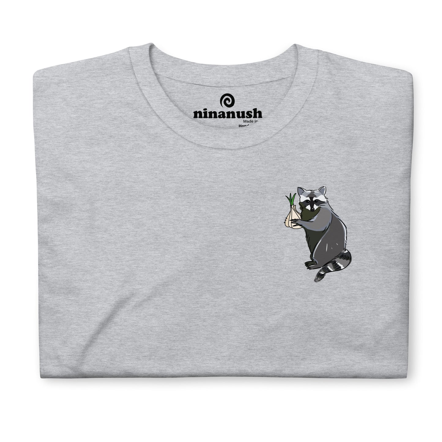 Raccoon Garlic Garden T-Shirt