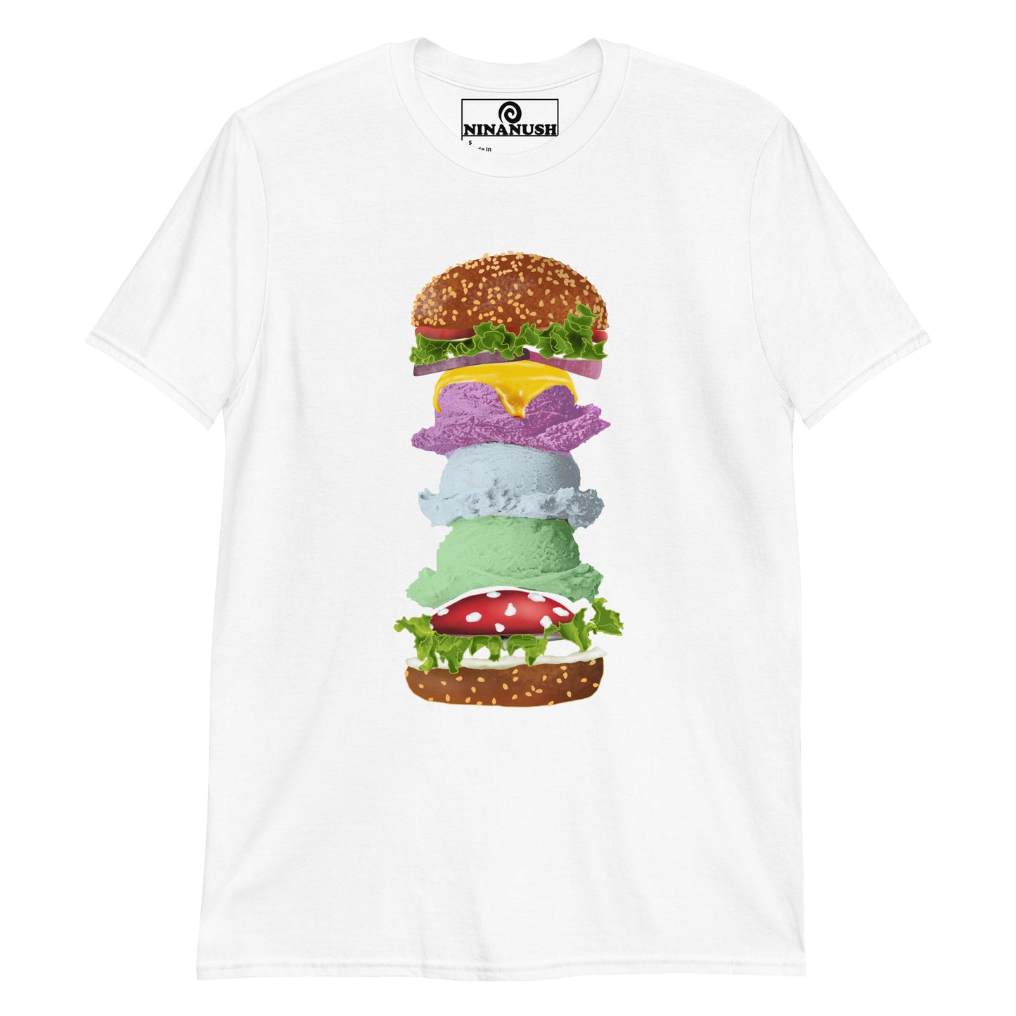 Ice Cream Mushroom Burger T-Shirt