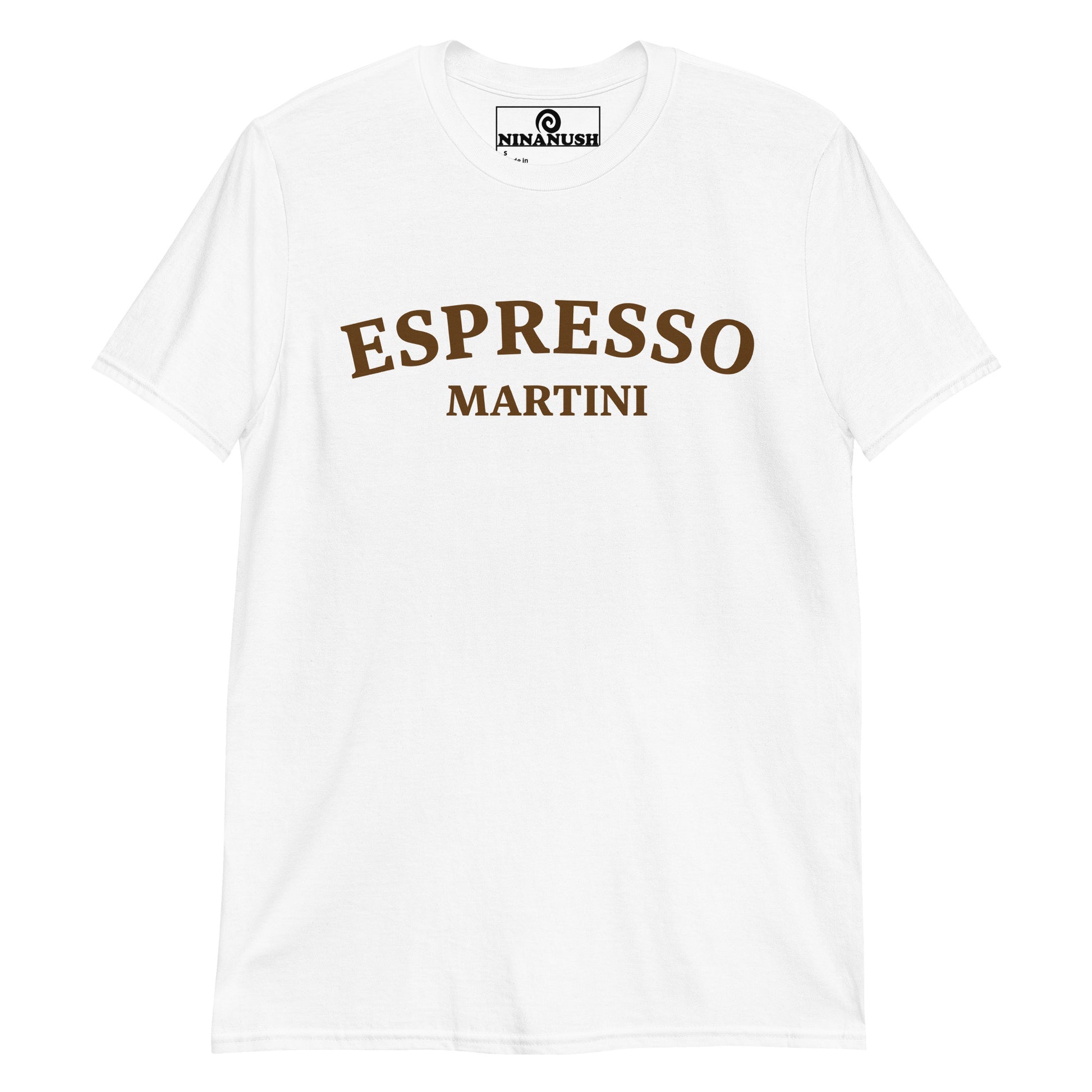 White espresso martini shirt - This espresso martini t-shirt is soft, comfortable and made just for you. It's the perfect shirt for cocktail lovers and funny gift for espresso martini enthusiasts. Stand out in this unique t-shirt for espresso martini lovers. Celebrate your favorite drinks and foods in our funny foodie clothing and accessories.