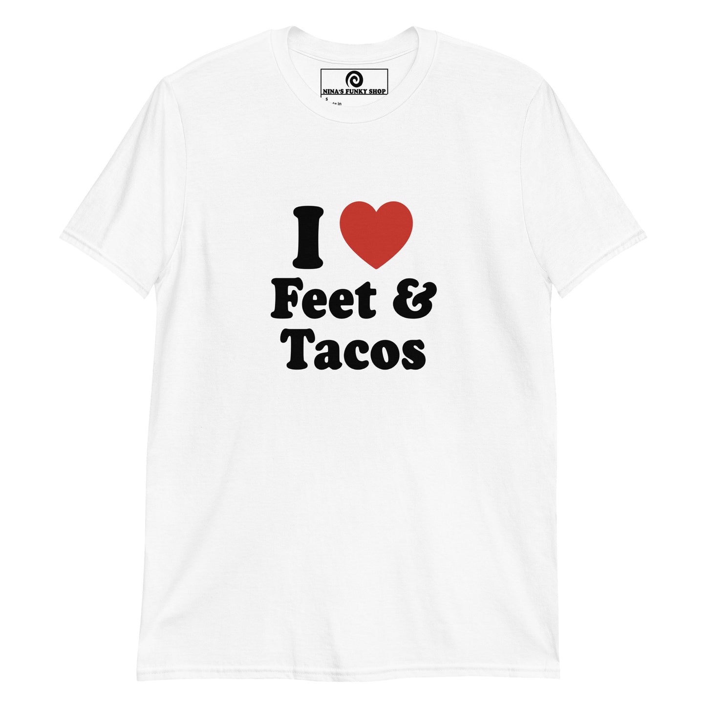 White - Love tacos? Looking for a funny gift for a foot enthusiast? Our I Heart Tacos And Feet T-Shirt is soft, comfortable and made just for you. Eat your favorite tacos and make a statement in this funny foot fetish t-shirt.  