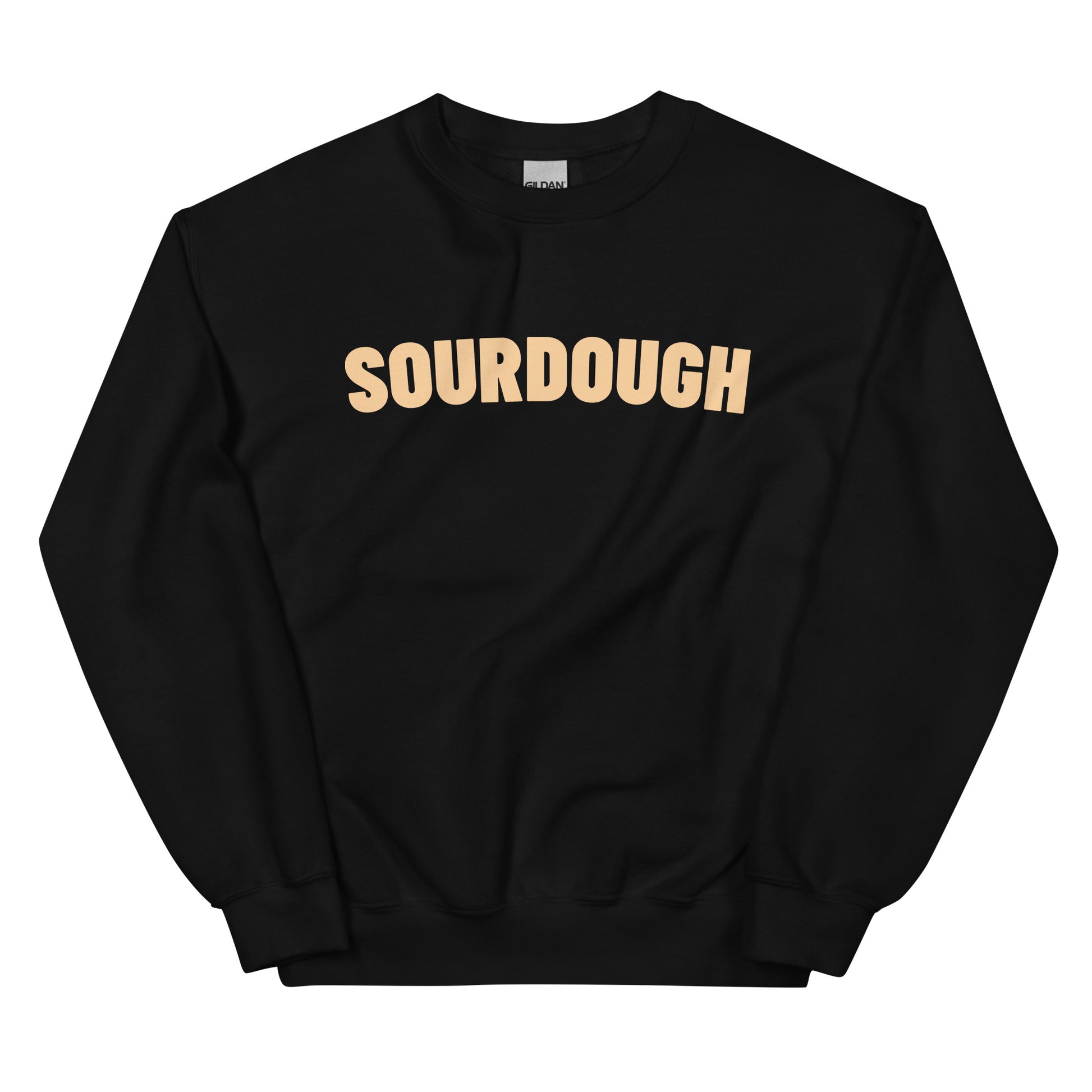 Black Sourdough Sweatshirt from Nina's Funky Shop by ninanush - Our unisex Sourdough Sweatshirt is soft, comfortable and a perfect foodie sweatshirt for sourdough lovers. It's a classic crew neck sweatshirt that comes in a variety of colors with the word "Sourdough", expertly printed on the front. Perfect for cozy nights in or stand out streetwear for foodies, this sweatshirt is designed by Nina and made just for you.