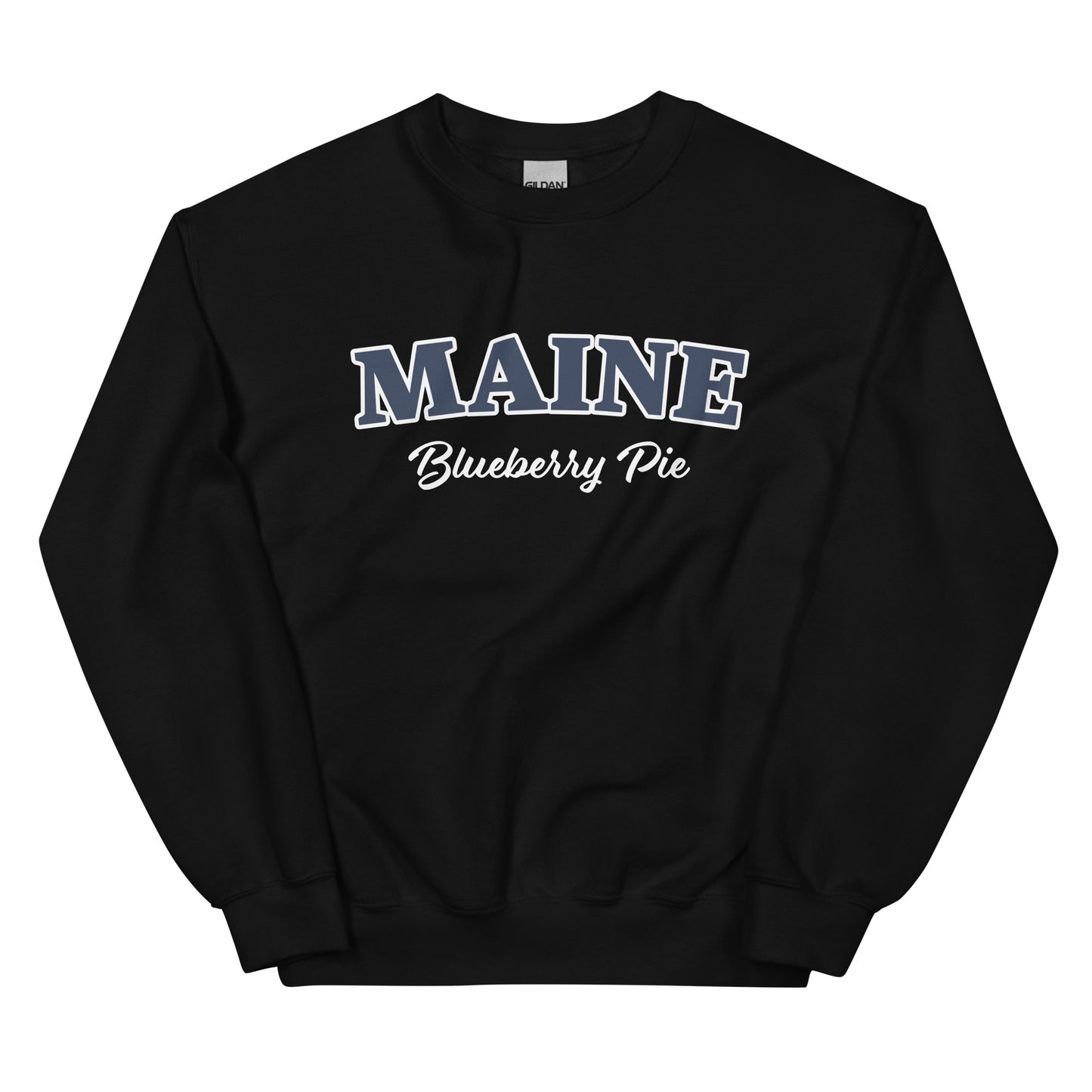 Black Maine Blueberry Pie Sweatshirt by Nina's Funky Shop by ninanush - Do you love blueberry pie? Looking for a fun New England gift? Our Maine Blueberry Pie Sweatshirt is just for you! A funny foodie sweatshirt for blueberry pie lovers and foodies of all kinds. This unisex, crew neck sweatshirt with "Maine Blueberry Pie" on the front. The perfect sweatshirt for blueberry pie enthusiast.