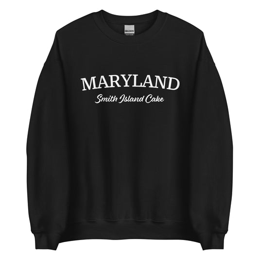 Black Maryland Smith Island Cake Sweatshirt from Nina's Funky Shop by ninanush - Love smith island cake? Looking for a fun Maryland gift? Introducing our Maryland Smith Island Cake Sweatshirt! It's a funny foodie Maryland sweatshirt for Smith Island Cake lovers like you. This unisex, crew neck sweatshirt comes in a variety of colors with the words "Maryland Smith Island Cake" on the front. 