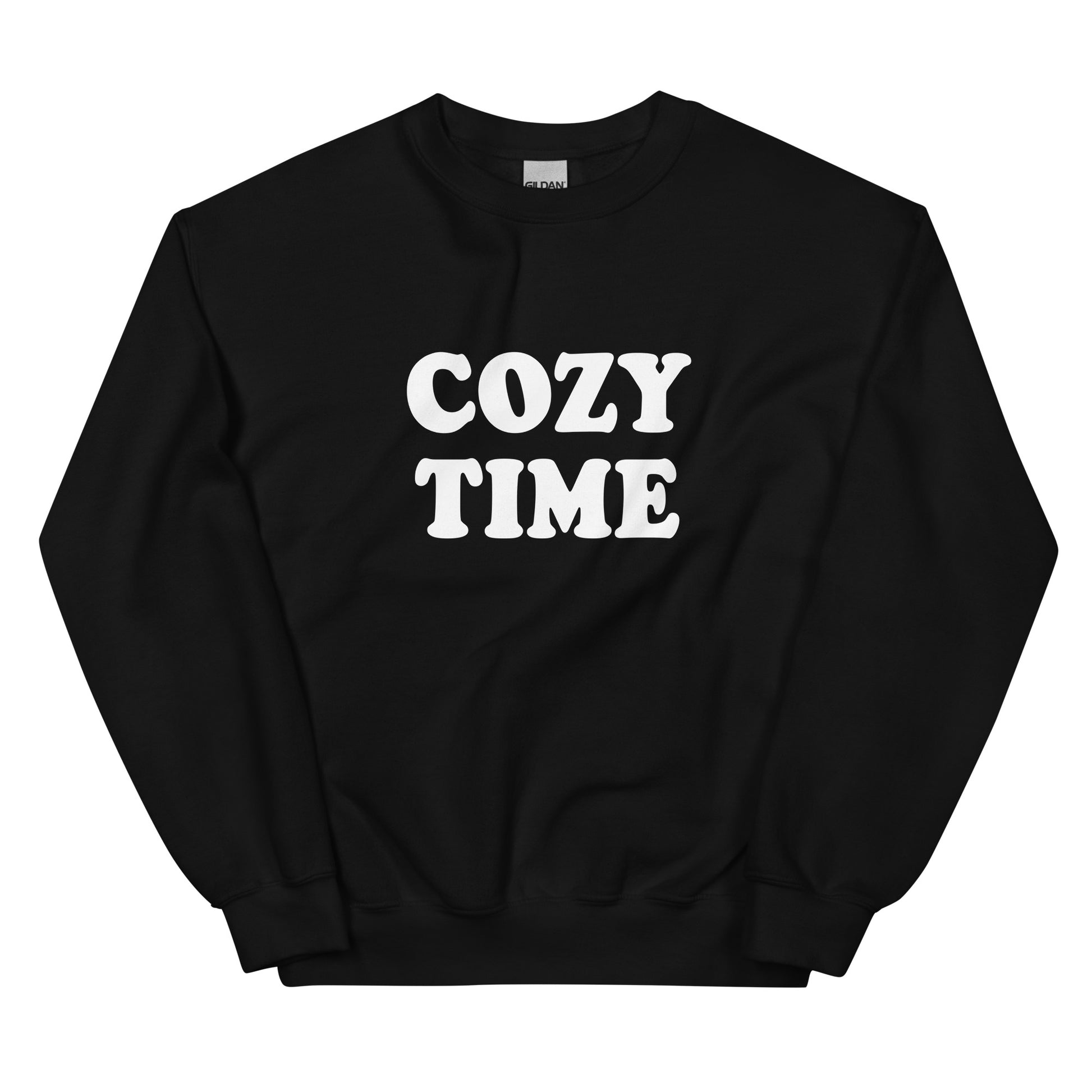 Black Cozy Time Sweatshirt - Our Cozy Time Sweatshirt is super soft, comfortable and made just for you. It's perfect for lounging on the couch or everyday streetwear. Make a statement and get cozy.