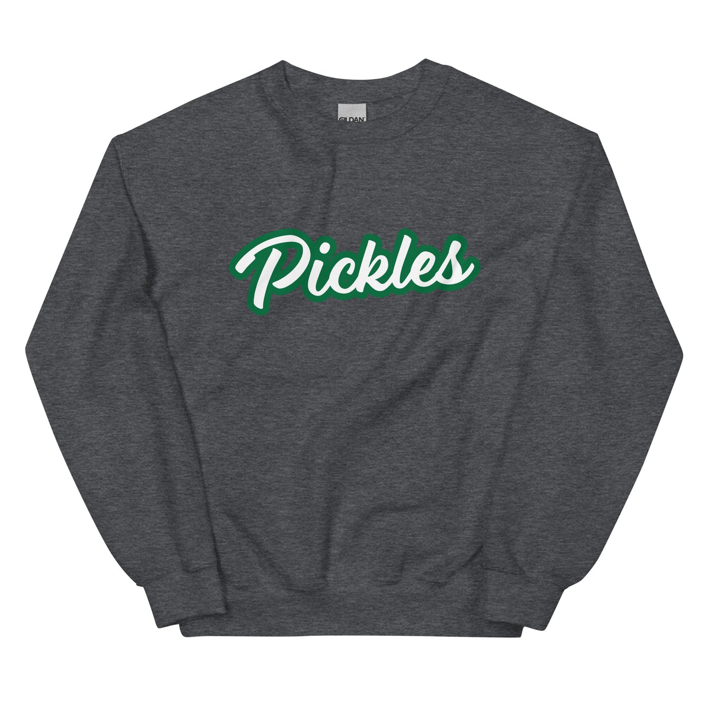 Gray Pickles Sweatshirt - Do you love pickles? Looking for a gift for a pickle lover? Our Pickle Crewneck Sweatshirt is cozy, soft, and made just for you! Eat your favorite pickles in this funny sweatshirt. 