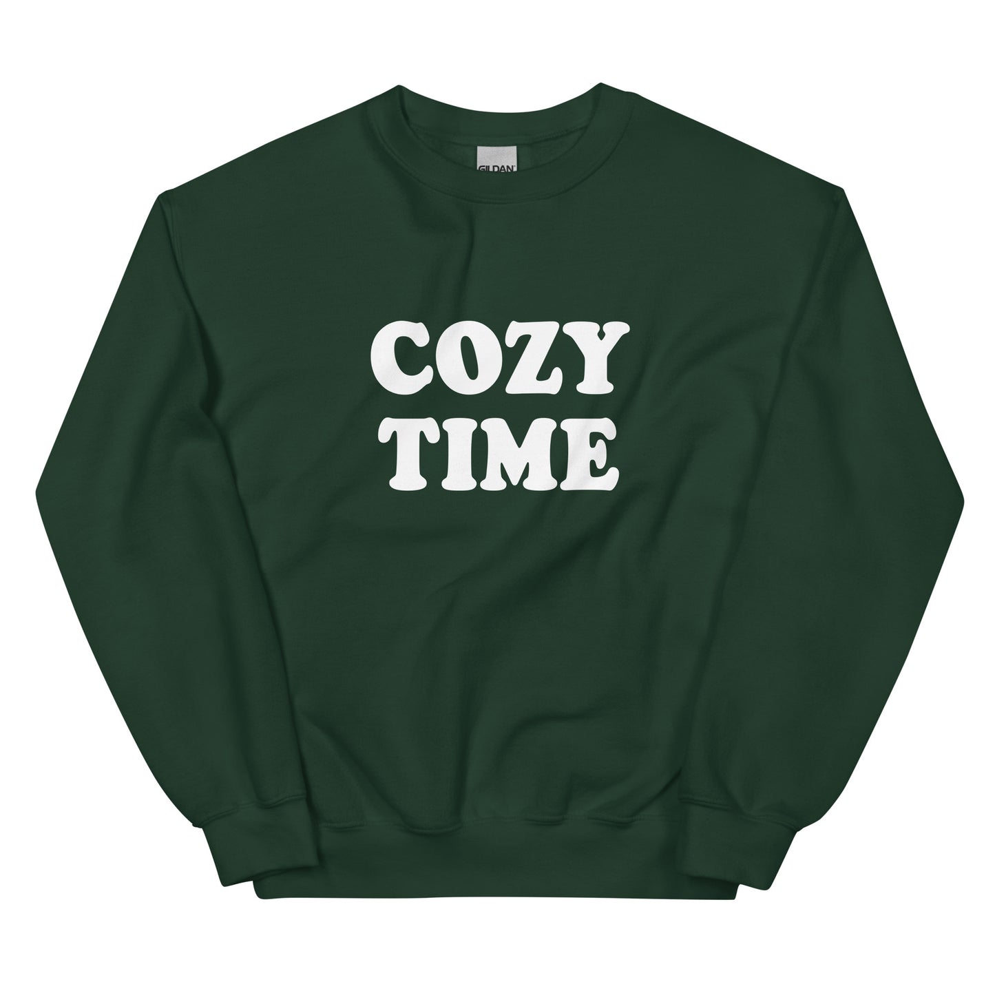 Green Cozy Time Sweatshirt - Our Cozy Time Sweatshirt is super soft, comfortable and made just for you. It's perfect for lounging on the couch or everyday streetwear. Make a statement and get cozy.