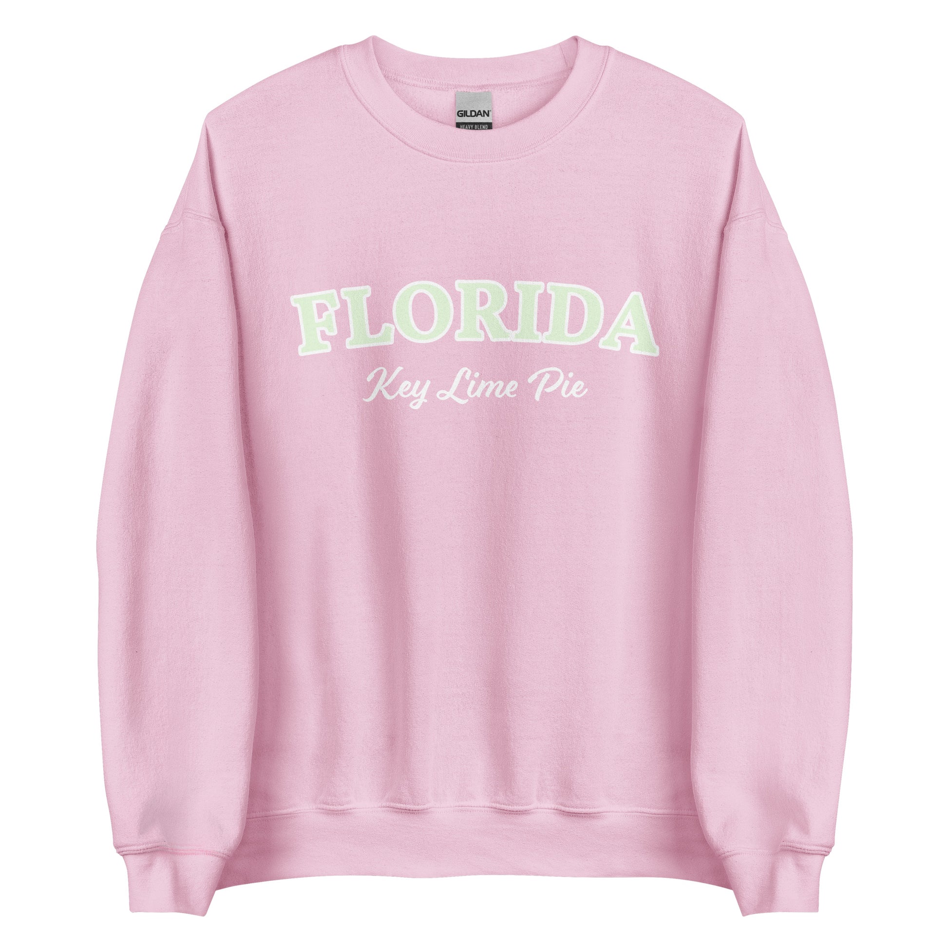 Light Pink Florida Key Lime Pie Sweatshirt from Nina's Funky Shop by ninanush - Love key lime pie? Looking for a fun gift for a Floridian foodie? This Florida Key Lime Pie Sweatshirt is a funny foodie sweatshirt for key lime pie lovers like you. It's a unisex, crew neck Florida sweatshirt with "Florida Key Lime Pie" on the front. Perfect for key lime pie enthusiast and made just for you.