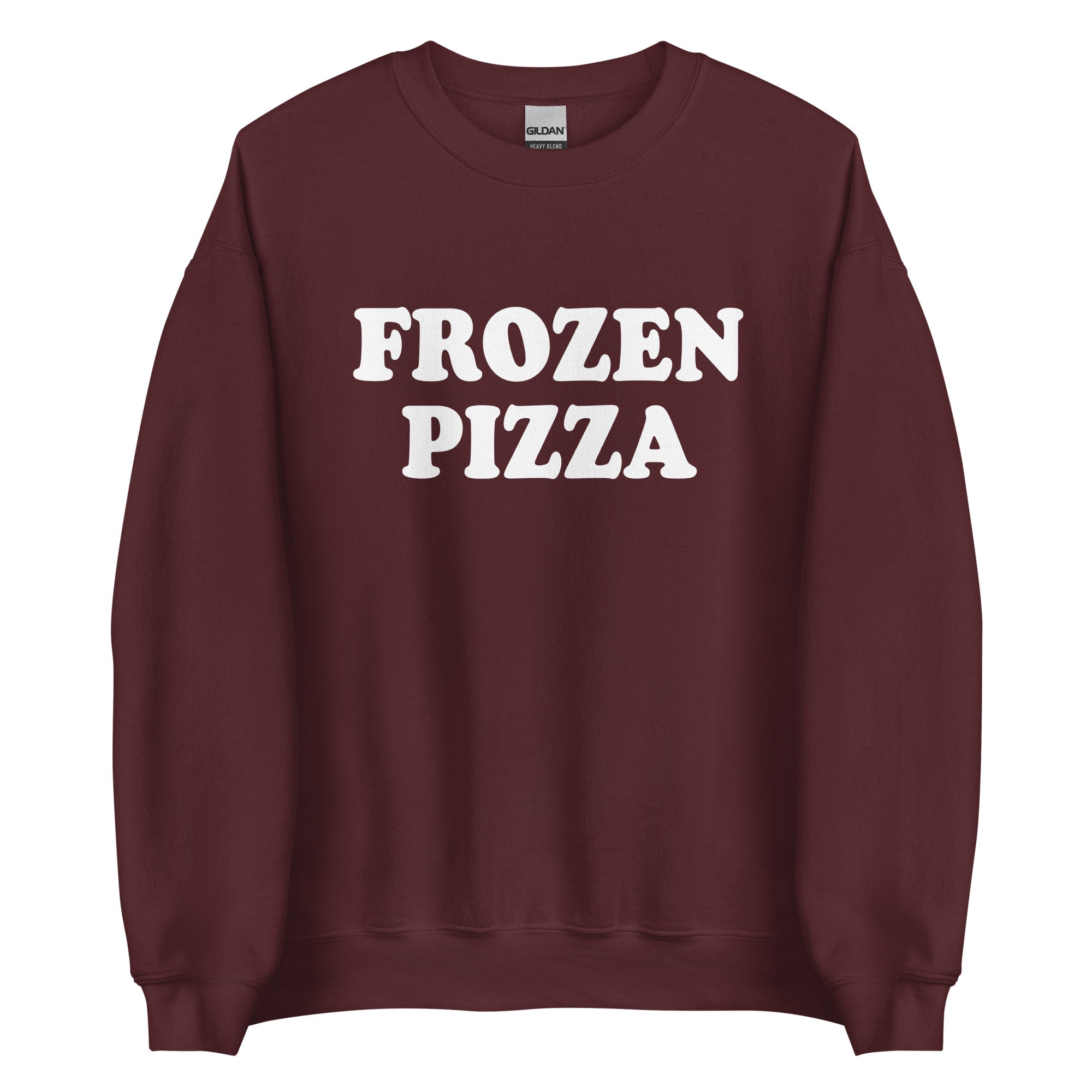 Frozen Pizza Sweatshirt - Unisex Crewneck Pizza Sweatshirt for