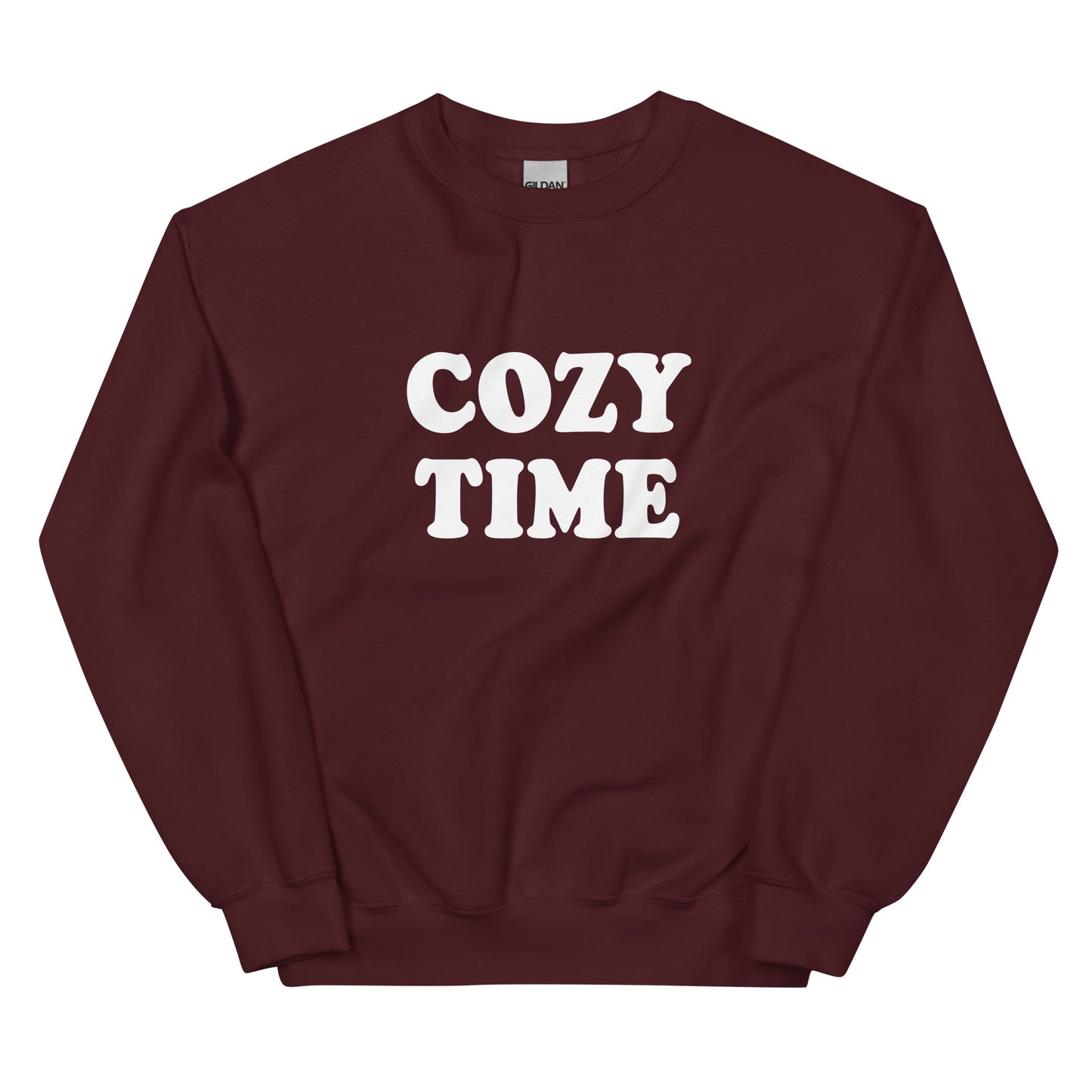 Maroon Cozy Time Sweatshirt - Our Cozy Time Sweatshirt is super soft, comfortable and made just for you. It's perfect for lounging on the couch or everyday streetwear. Make a statement and get cozy.