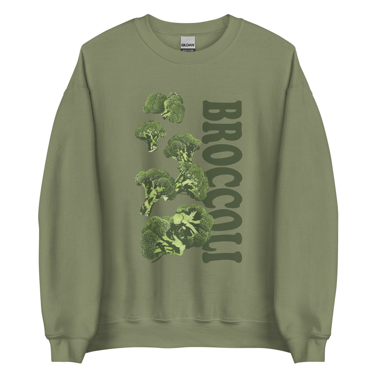 Green Broccoli Sweatshirt from Nina's Funky Shop by ninanush- Love broccoli? Our Broccoli Crewneck Sweatshirt is soft, comfortable and just what you need. It's a unisex sweatshirt with a unique, hand drawn broccoli design, expertly printed on the front. Perfect for cozy nights in or stand out streetwear for veggie enthusiasts. This funny foodie sweatshirt is designed by Nina and made just for you.