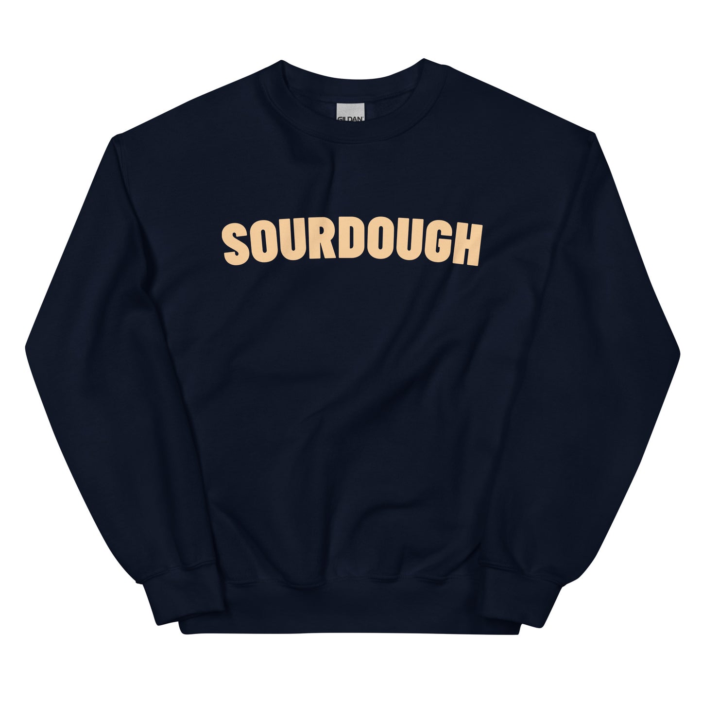 Navy Sourdough Sweatshirt from Nina's Funky Shop by ninanush - Our unisex Sourdough Sweatshirt is soft, comfortable and a perfect foodie sweatshirt for sourdough lovers. It's a classic crew neck sweatshirt that comes in a variety of colors with the word "Sourdough", expertly printed on the front. Perfect for cozy nights in or stand out streetwear for foodies, this sweatshirt is designed by Nina and made just for you.