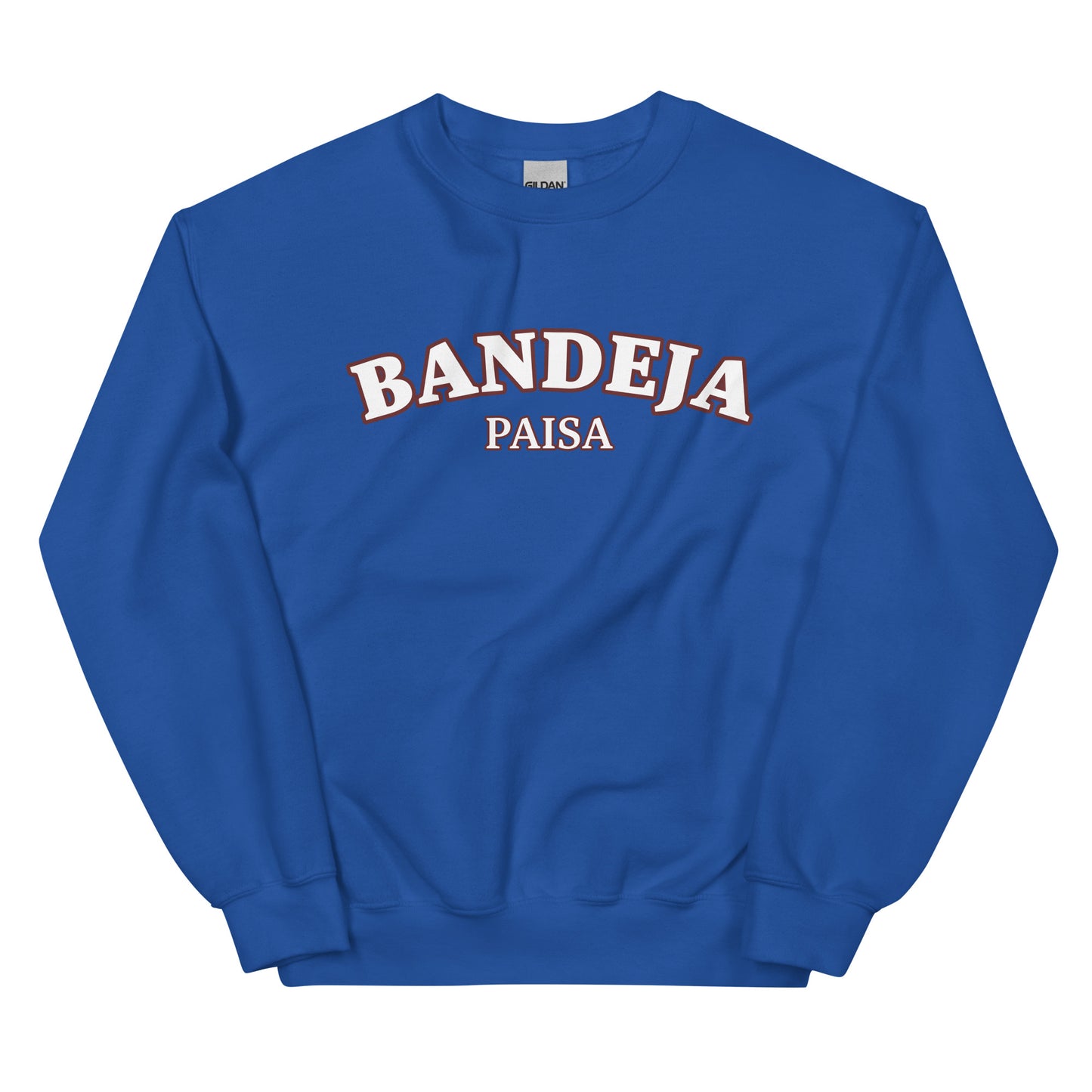 Royal blue bandeja paisa sweatshirt - This Bandeja Paisa sweatshirt is soft, comfortable and shows off your foodie passion. Designed for those with a Bandeja Paisa lovers, this funny food sweatshirt is perfect for cozy nights, funky streetwear or a funny gift for Colombian foodies. With its eye-catching design, and quirky nature, it's sure to turn heads. Make a statement in this Bandeja Paisa sweatshirt.