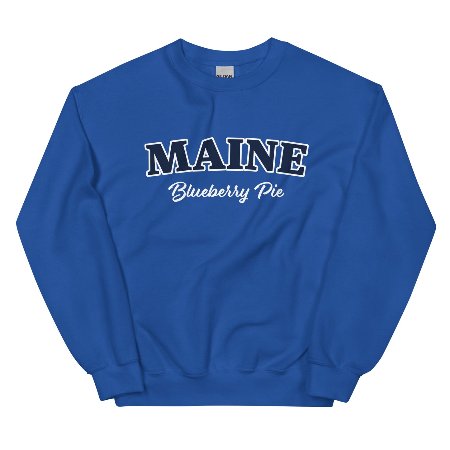 Royal Blue Maine Blueberry Pie Sweatshirt by Nina's Funky Shop by ninanush - Do you love blueberry pie? Looking for a fun New England gift? Our Maine Blueberry Pie Sweatshirt is just for you! A funny foodie sweatshirt for blueberry pie lovers and foodies of all kinds. This unisex, crew neck sweatshirt with "Maine Blueberry Pie" on the front. The perfect sweatshirt for blueberry pie enthusiast.