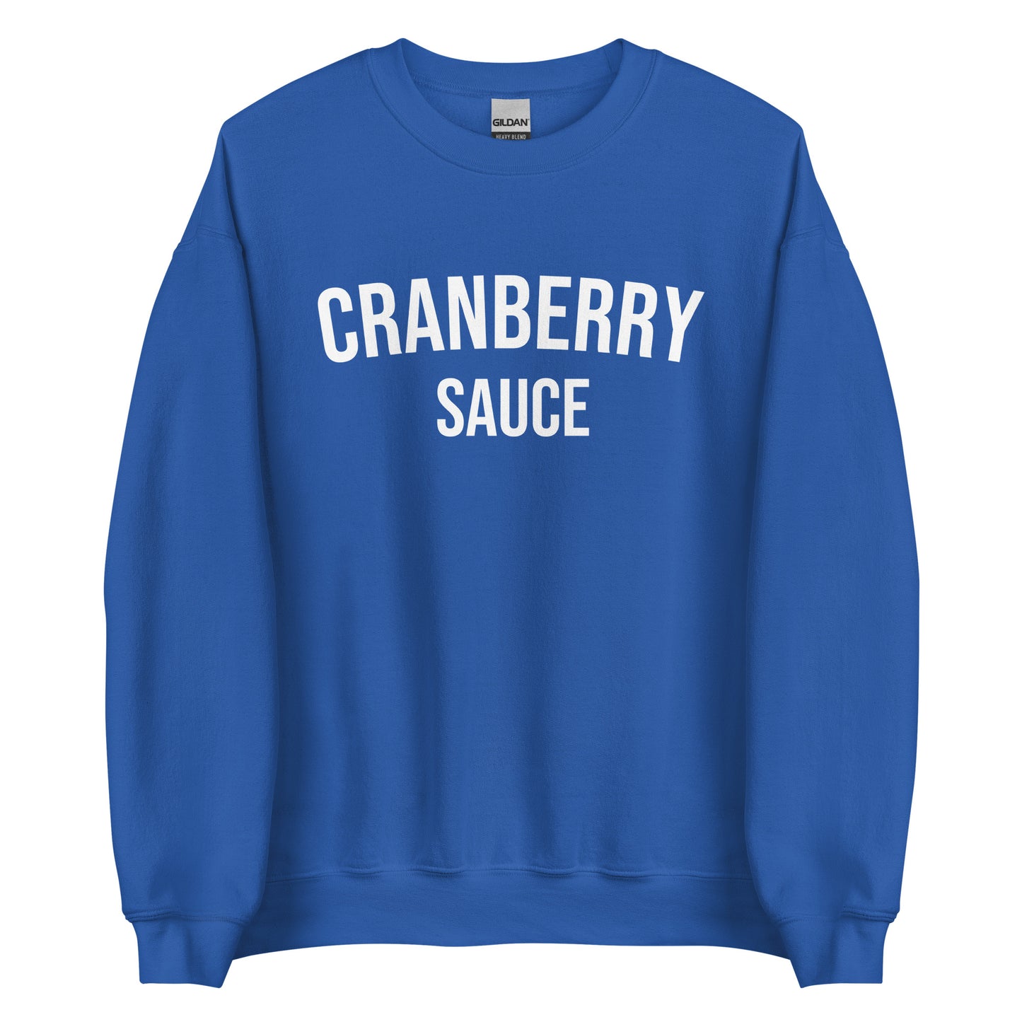 Royal Blue Cranberry Sauce Sweatshirt from Nina's Funky Shop by ninanush - Do you love cranberry sauce? Looking for a funny foodie gift? Our Cranberry Sauce Crewneck Sweatshirt is soft, comfortable and just what you need. A unisex, funny holiday sweatshirt or cozy streetwear for foodies and cranberry sauce lovers. This cranberry sauce enthusiast sweatshirt is designed by Nina and made just for you.