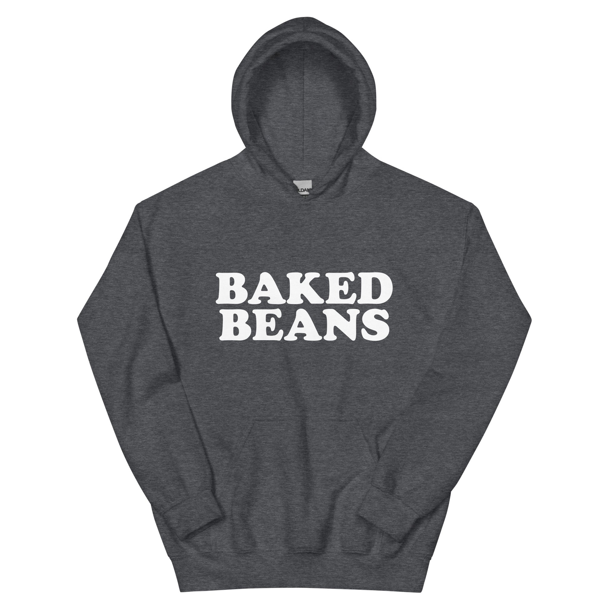 Dark Gray Baked Beans Hoodie - Love baked beans? Looking for a gift for a baked beans enthusiast? Our Baked Beans Hoodie is soft, comfortable and made just for you! It's a funny hoodie that's perfect for everyday streetwear. Make a statement and eat your favorite baked beans.