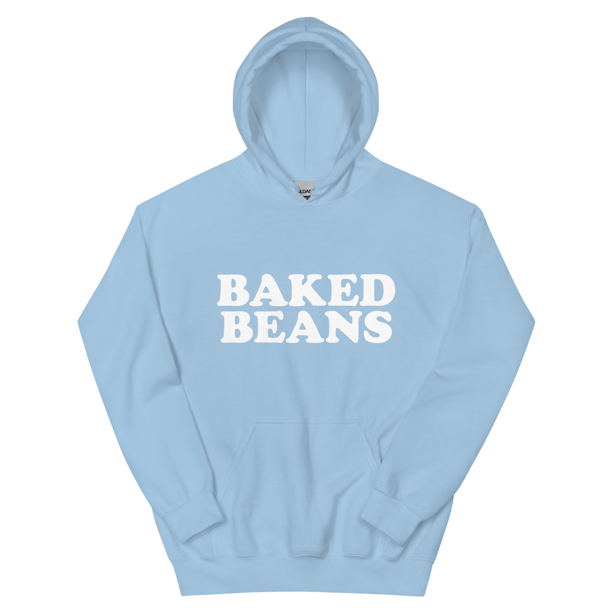 Light Blue Baked Beans Hoodie - Love baked beans? Looking for a gift for a baked beans enthusiast? Our Baked Beans Hoodie is soft, comfortable and made just for you! It's a funny hoodie that's perfect for everyday streetwear. Make a statement and eat your favorite baked beans.