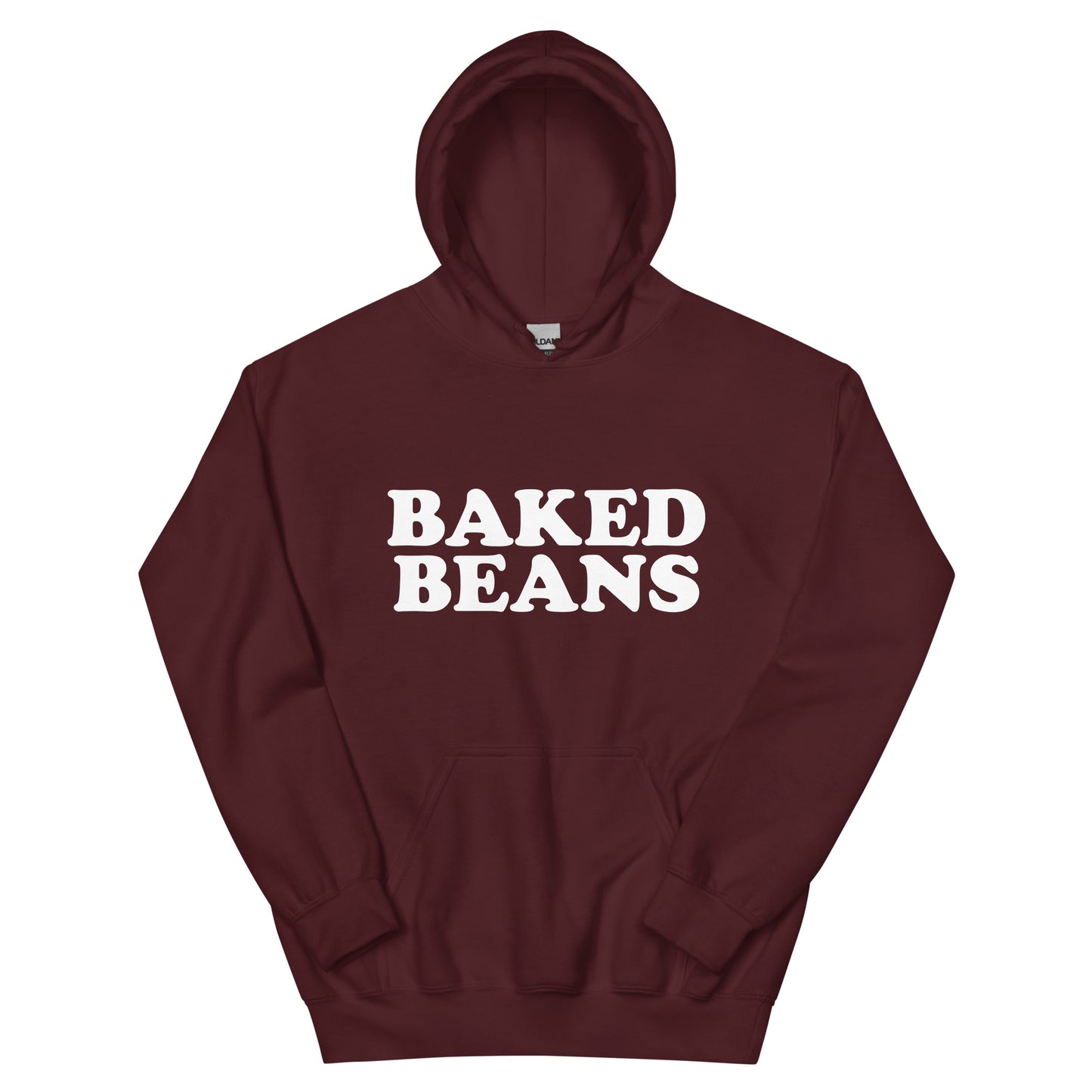 Maroon Baked Beans Hoodie - Love baked beans? Looking for a gift for a baked beans enthusiast? Our Baked Beans Hoodie is soft, comfortable and made just for you! It's a funny hoodie that's perfect for everyday streetwear. Make a statement and eat your favorite baked beans.