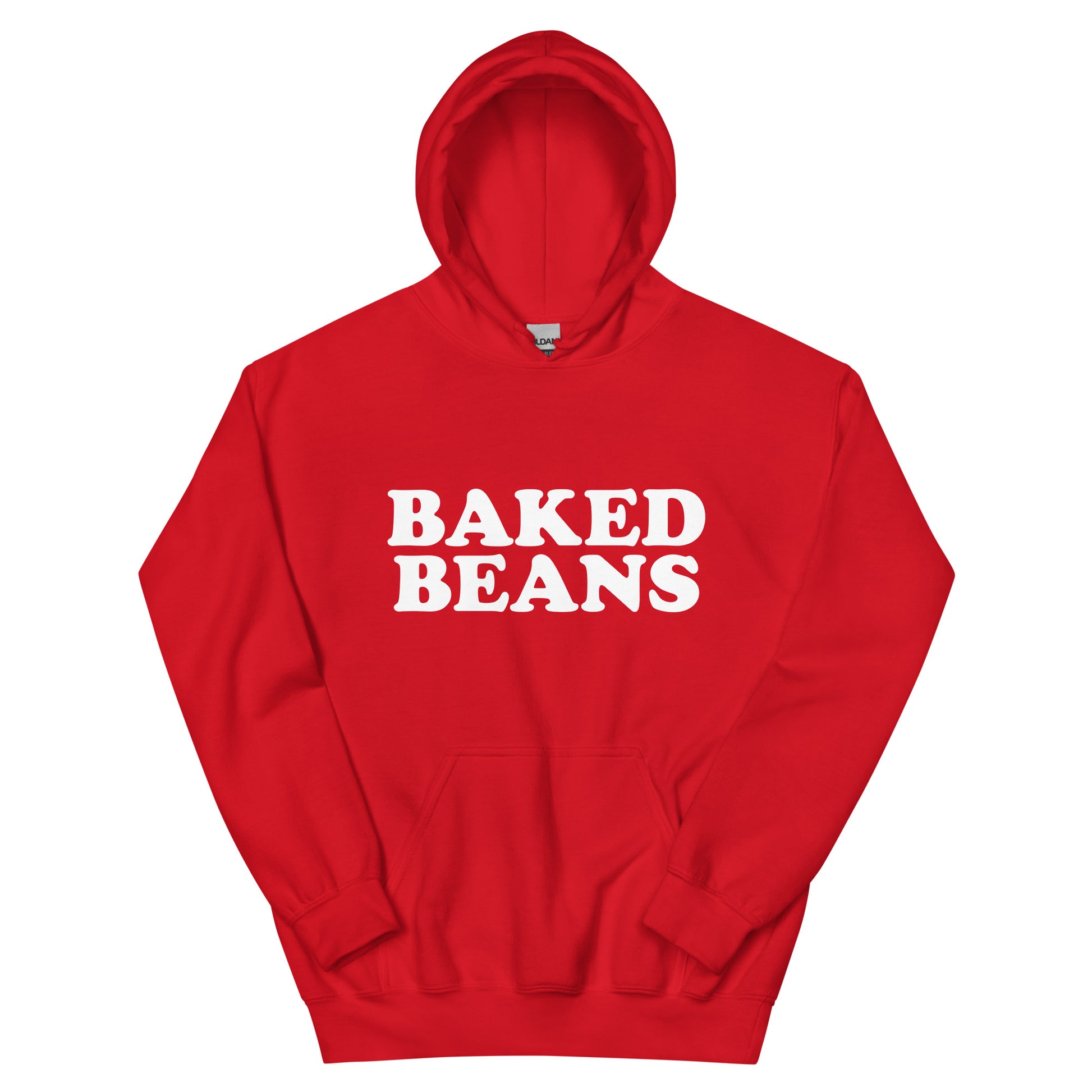 Red Baked Beans Hoodie - Love baked beans? Looking for a gift for a baked beans enthusiast? Our Baked Beans Hoodie is soft, comfortable and made just for you! It's a funny hoodie that's perfect for everyday streetwear. Make a statement and eat your favorite baked beans.