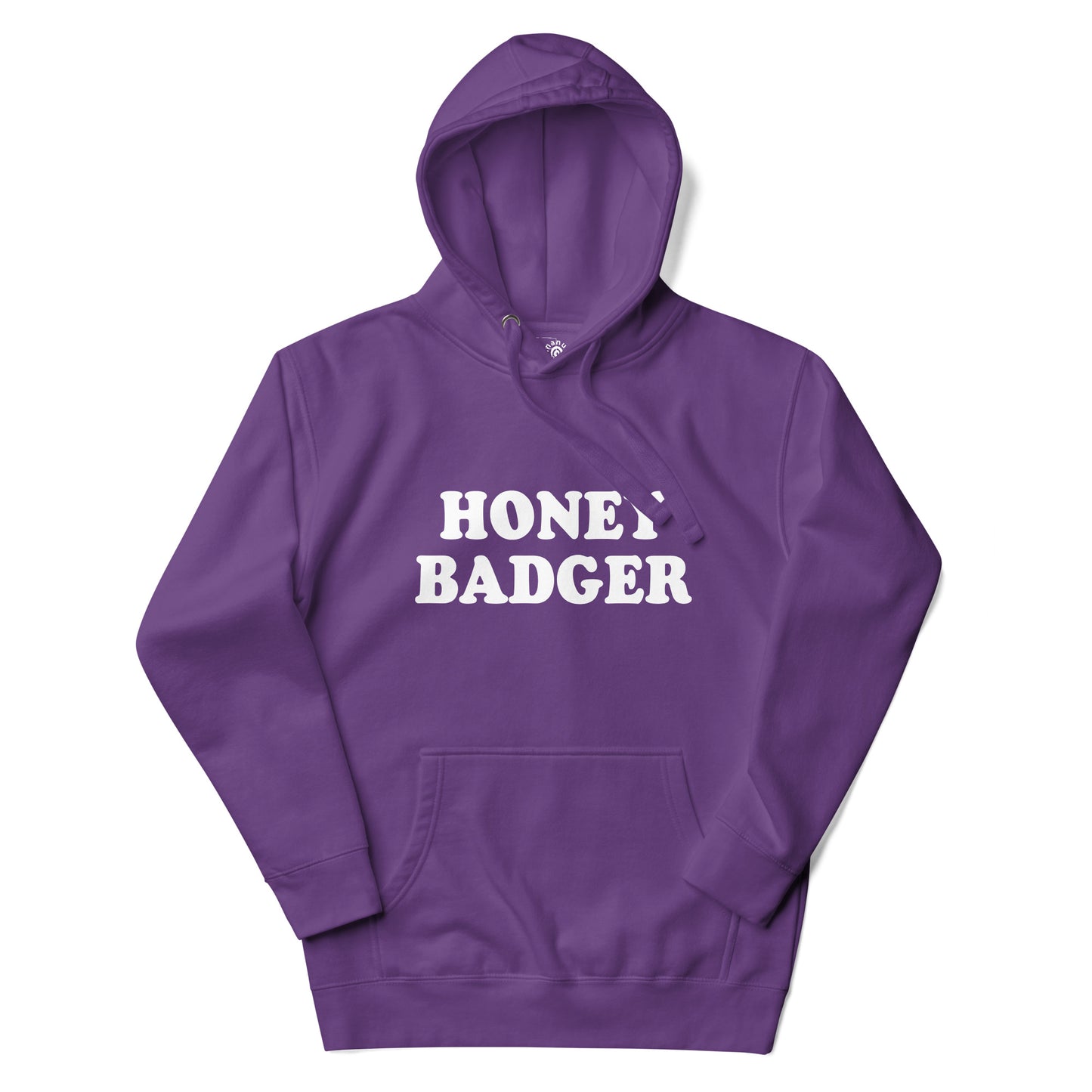 Purple Honey Badger Hoodie from Nina's Funky Shop by ninanush - Do you love honey badgers? Looking for a funny gift for a friend? Our Colorful Honey Badger Hoodie is soft, comfortable and just what you need. It's a unisex badger lover hoodie that comes in a variety of colors with "Honey Badger", expertly printed on the front. A funny hoodie for honey badger enthusiasts.