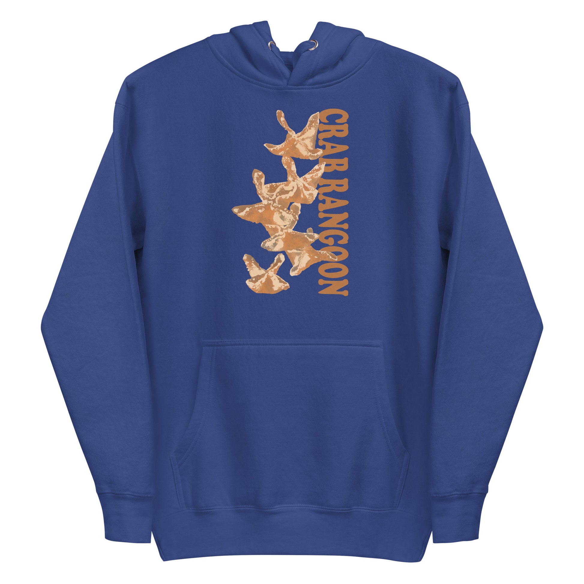 Royal Blue Crab Rangoon Hoodie from Nina's Funky Shop by ninanush - Do you love crab Rangoon? Looking for a funny gift for a friend? Our Colorful Crab Rangoon Hoodie is soft, comfortable and just what you need. It's a unisex hoodie that comes in a variety of colors with a unique, hand drawn crab Rangoon design, expertly printed on the front. This crab Rangoon enthusiast hoodie is bold and made just for you.