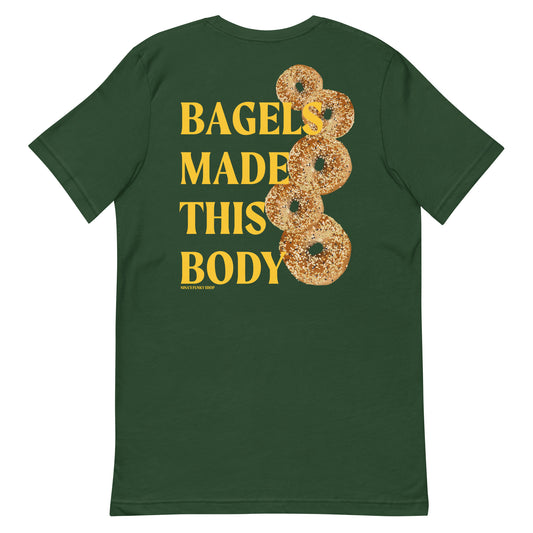 Bagels Made This Body T-Shirt - Colorful, Front And Back