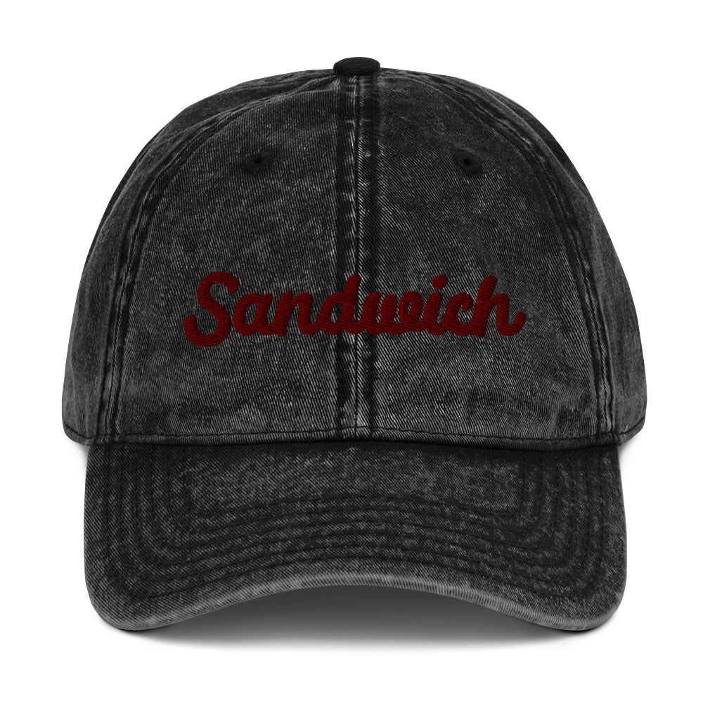 Black sandwich dad hat from Nina's Funky Shop by ninanush - Are you a sandwich enthusiast? Show off your passion for sandwiches in our classic sandwich dad hat. It's a funny hat for sandwich aficionados and foodies of all kinds. Wear this unique food dad hat and add a little personality to your everyday style or give it as a funny gift for a sandwich lover. Celebrate your favorite foods in style.