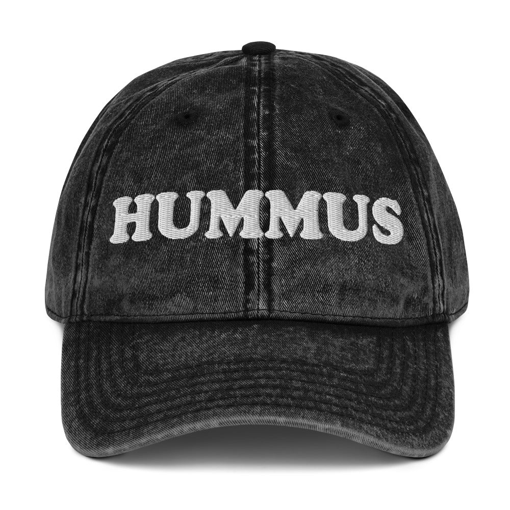 Black Hummus Hat - Our Hummus Dad Hat is comfortable, adjustable, and comes in a variety of colors. It's a classic dad hat, expertly embroidered just for you! Make a statement and eat your favorite hummus in this funny dad hat for hummus lovers and beyond.