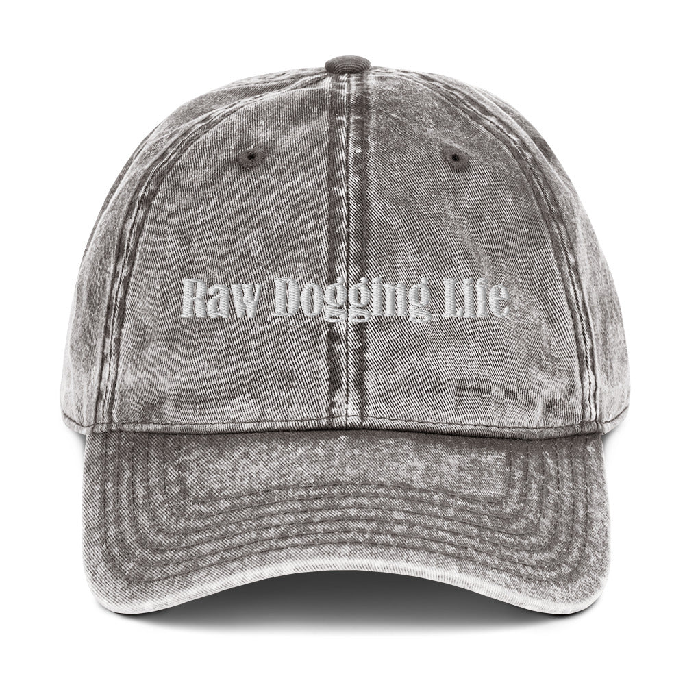 Raw Dogging Life Vintage Dad Hat