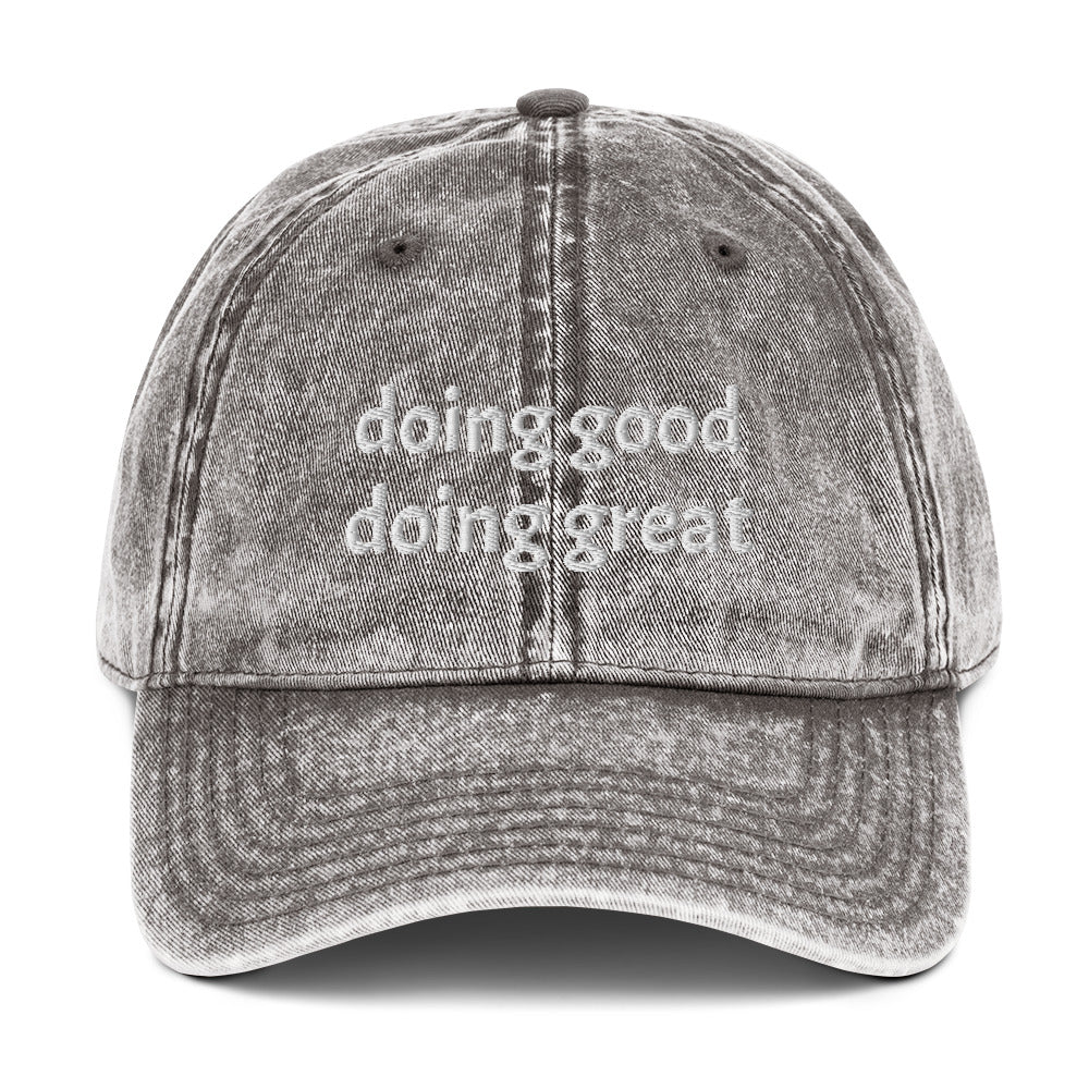 Doing Good Doing Great Vintage Dad Hat