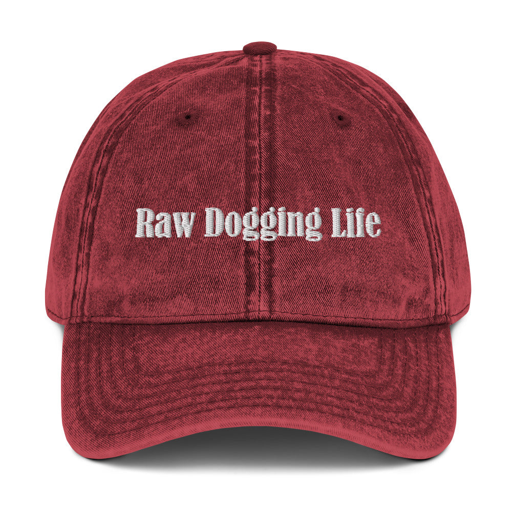 Raw Dogging Life Vintage Dad Hat