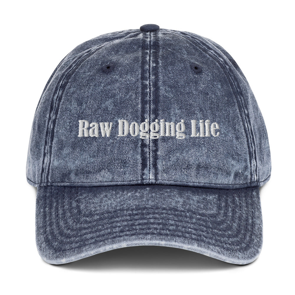 Raw Dogging Life Vintage Dad Hat