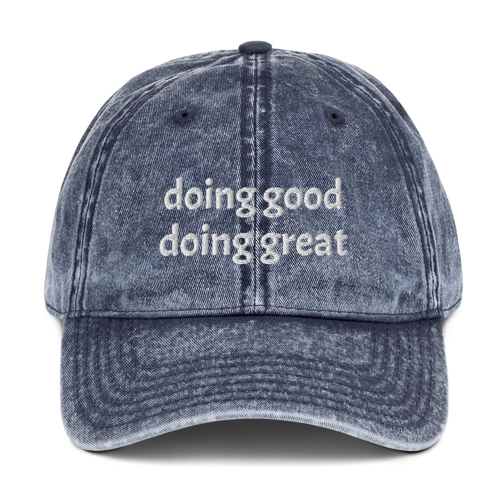 Doing Good Doing Great Vintage Dad Hat