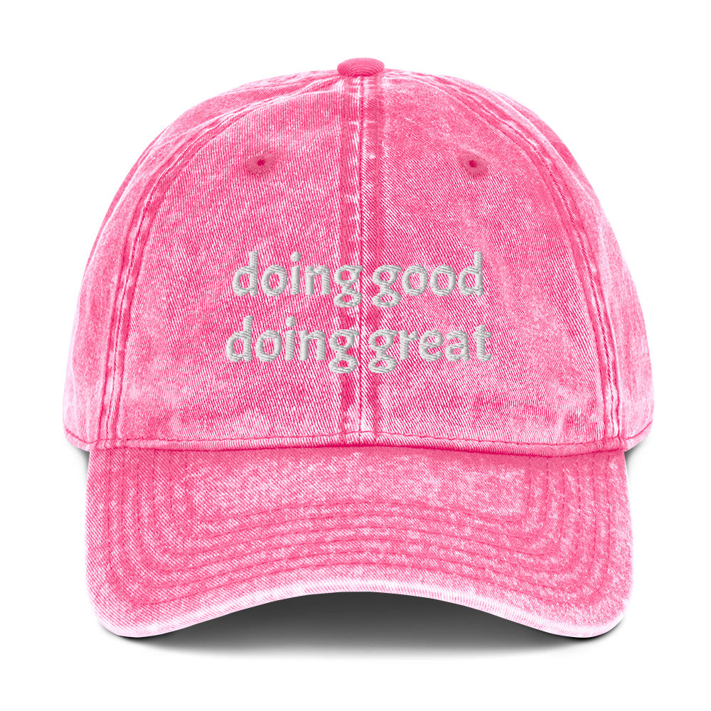 Doing Good Doing Great Vintage Dad Hat